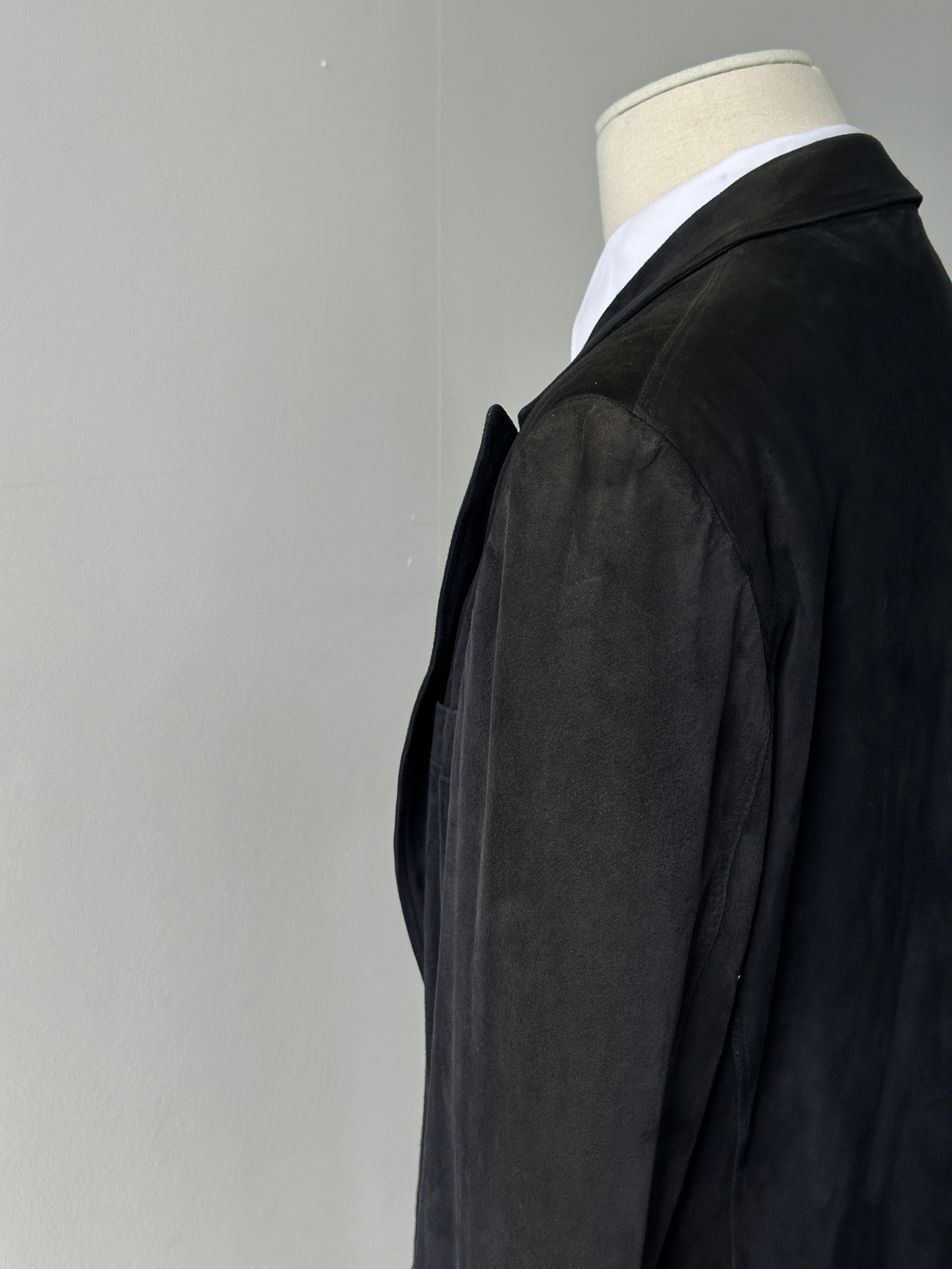 Gianni Versace 1990s Suede Double Breasted Jacket - XL