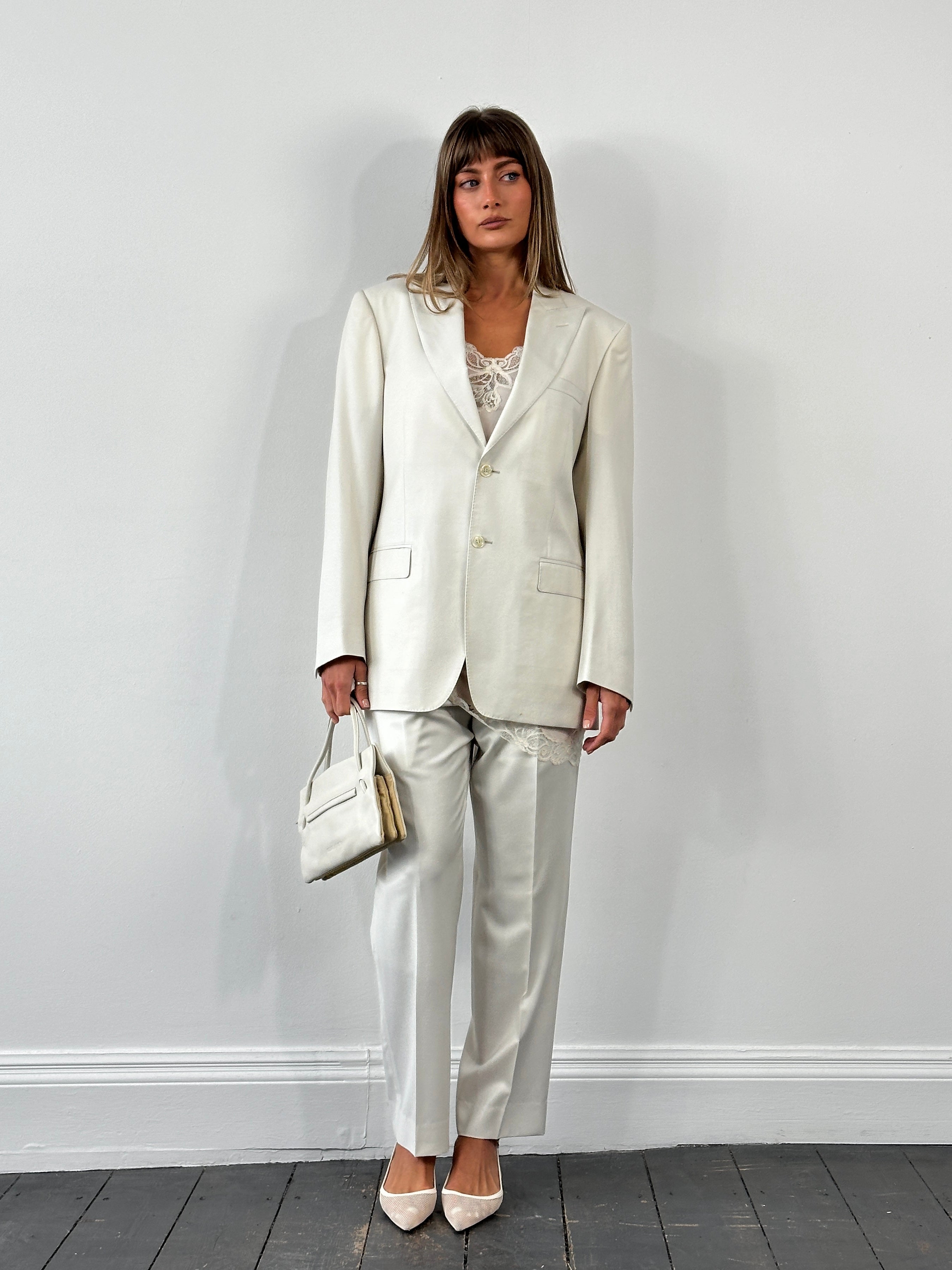 Versace Collection 2000s Straight Leg Suit - 40R/W32 - SYLK