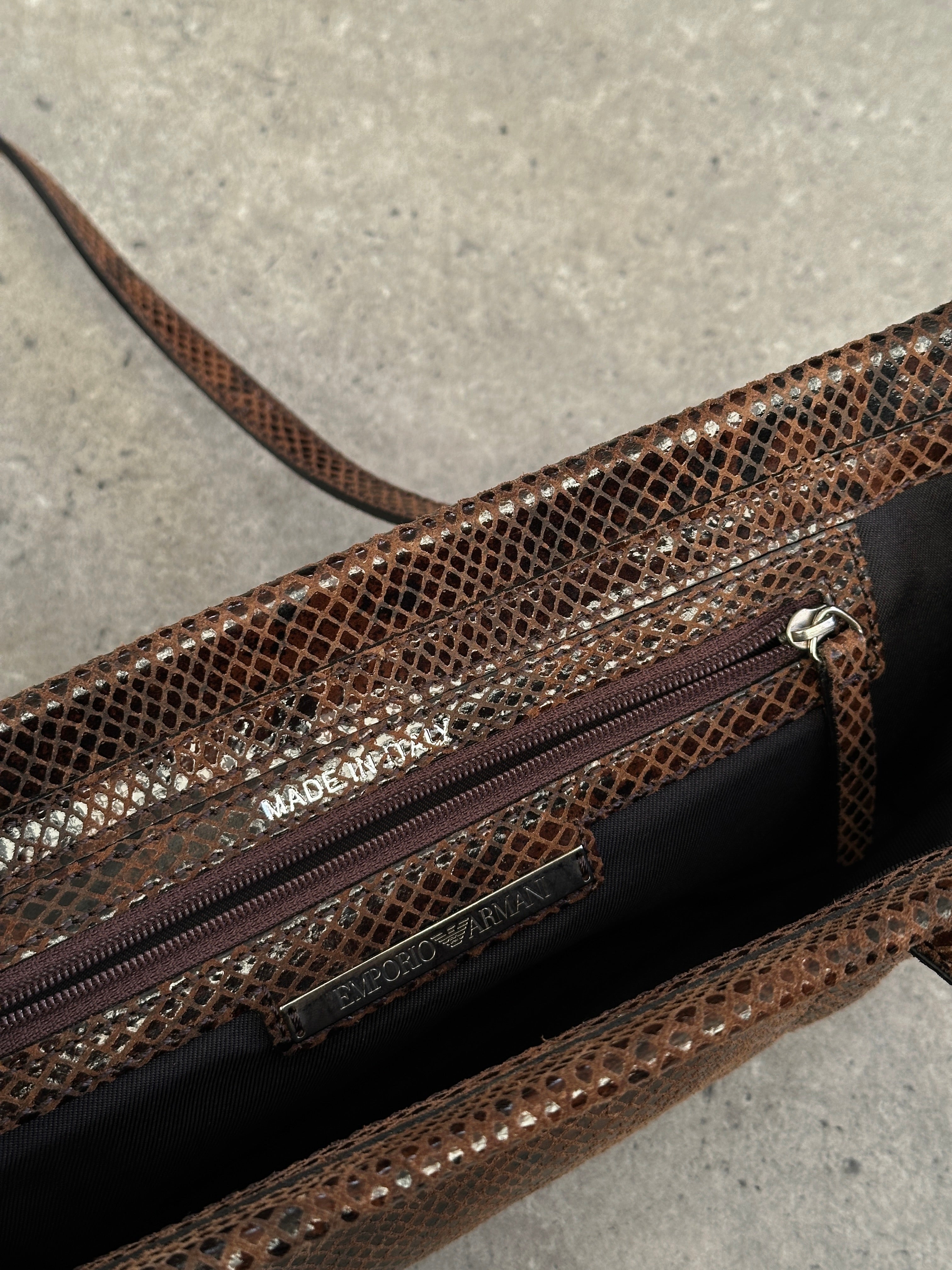 Emporio Armani Snakeskin Handbag | SYLK