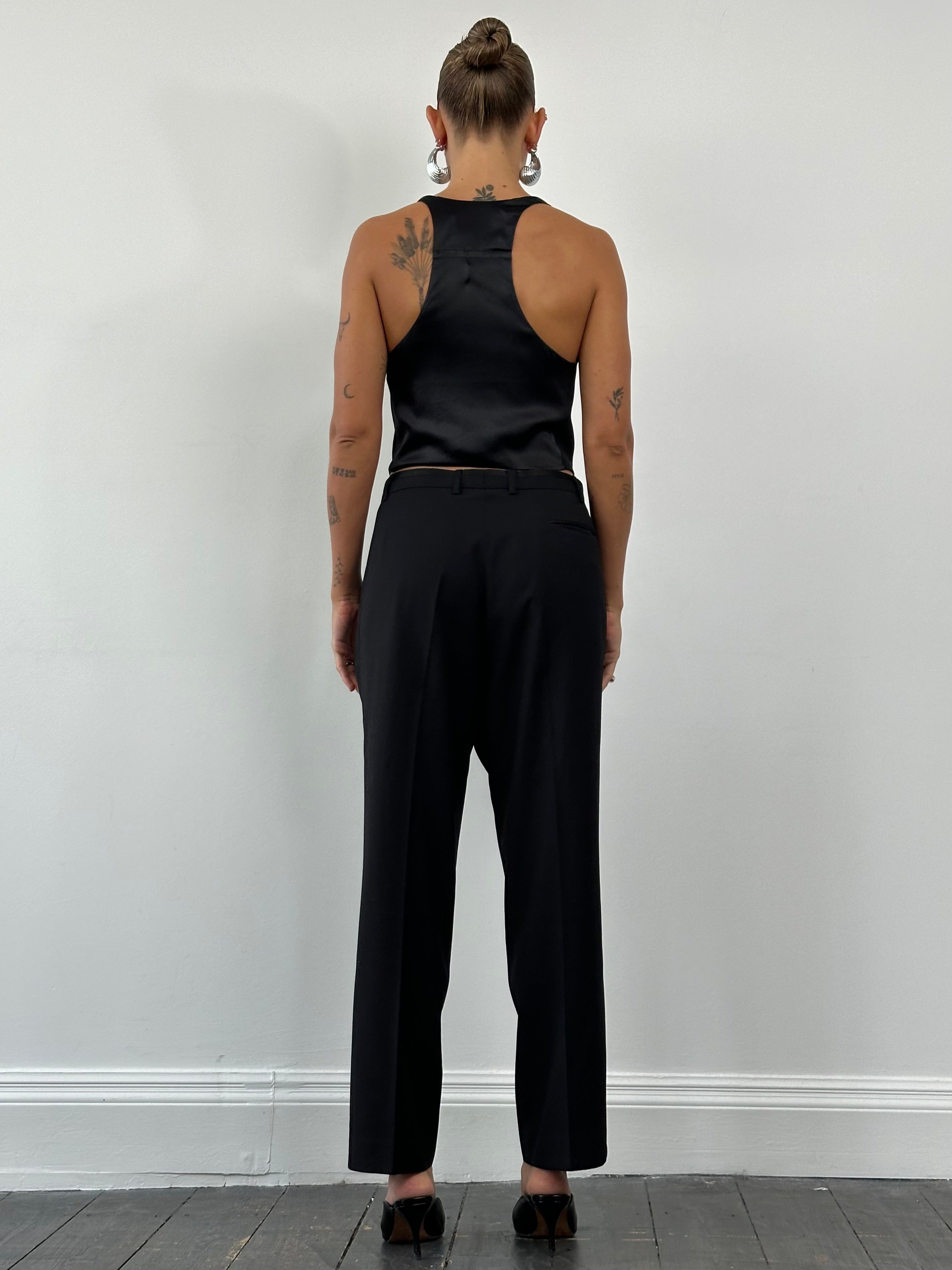 Emporio Armani Single Button Curved Tailored Waistcoat - M/L - SYLK