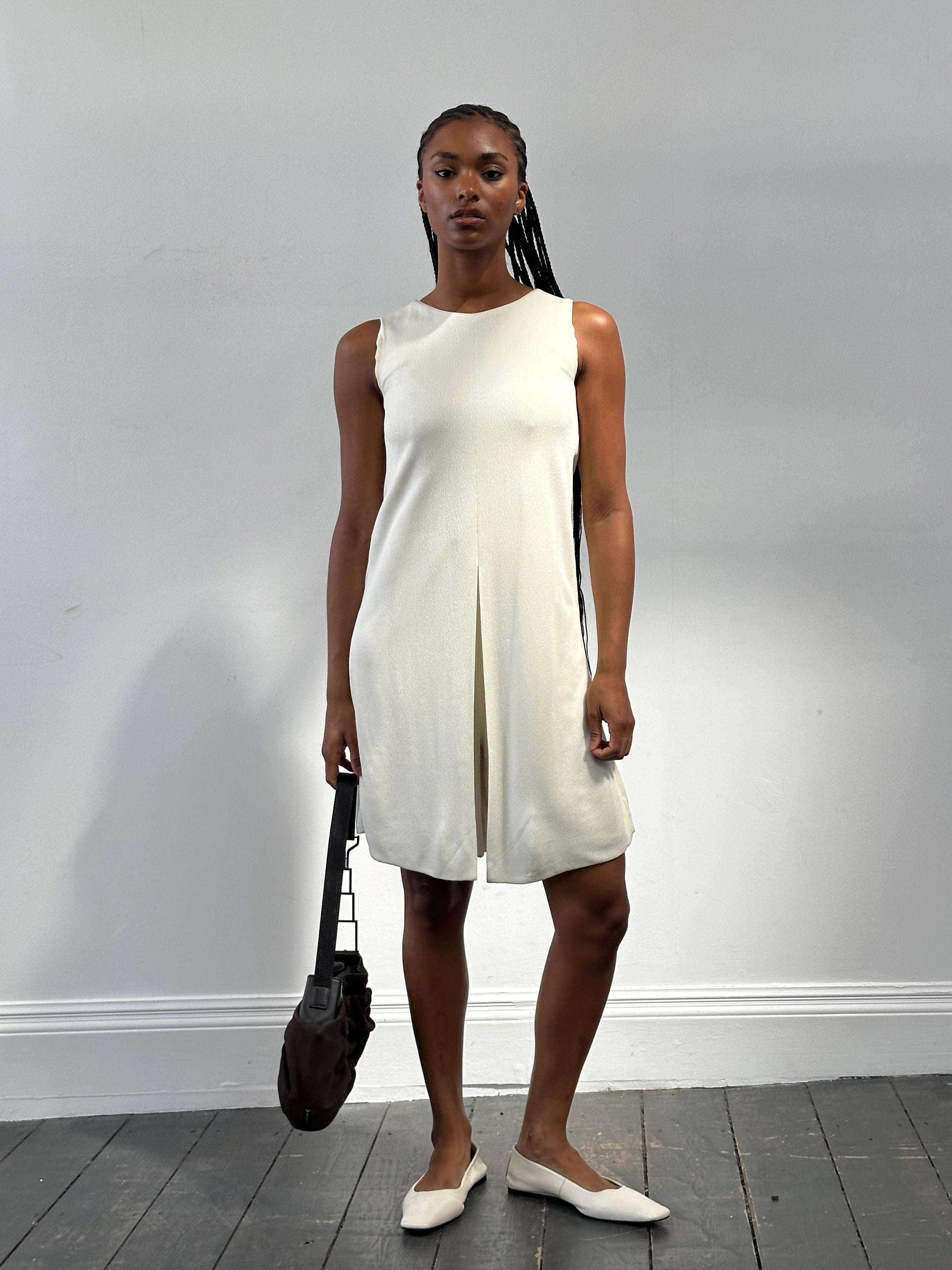 Giorgio Armani 2015 double-layered playsuit in size S, featuring a stylish, layered design and elegant fabric.