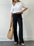 Max Mara Minimal Straight Leg High Waisted Trousers - W28 - SYLK