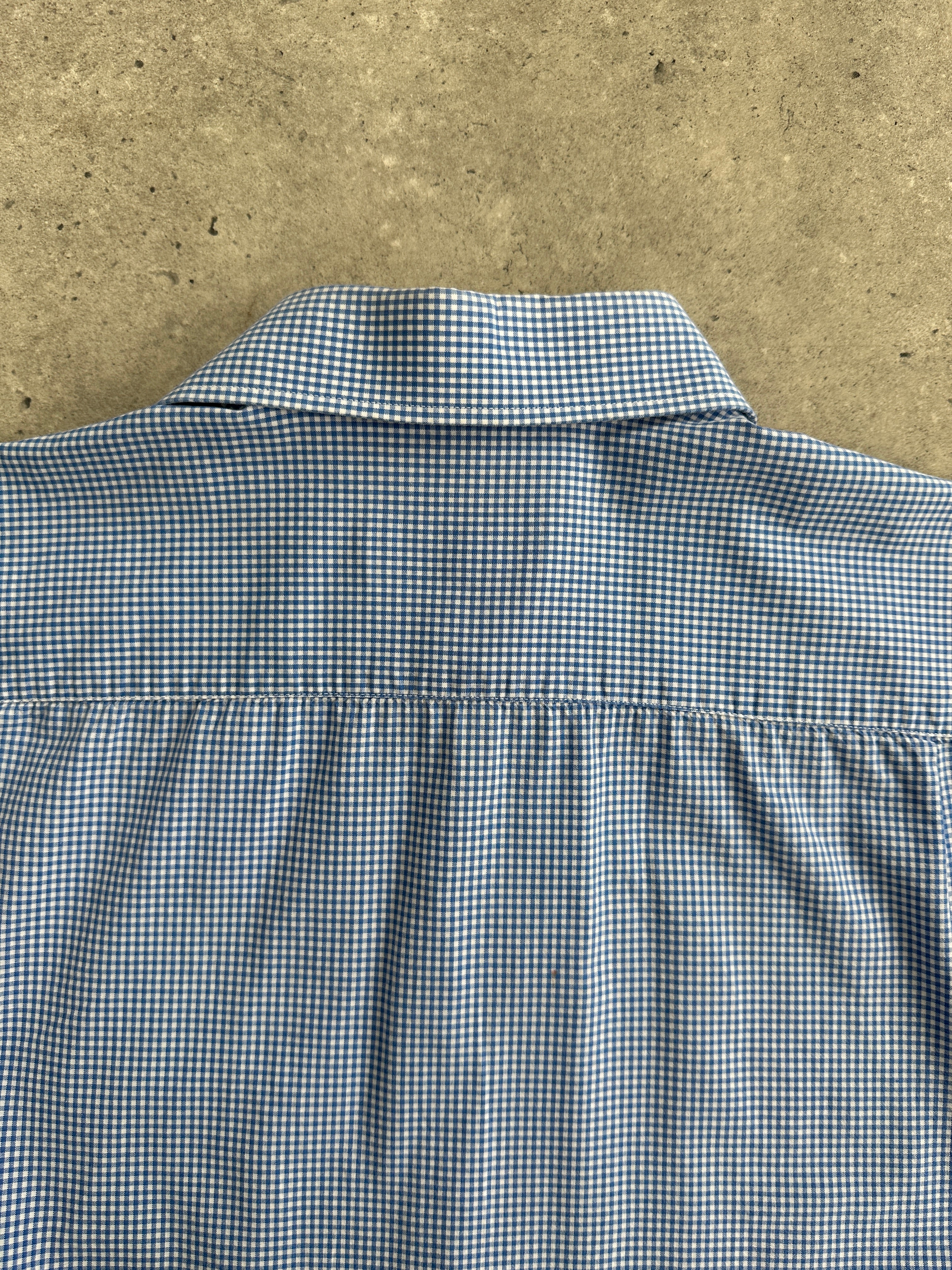 Valentino Chemises Pure Cotton Gingham Logo Shirt - L - SYLK