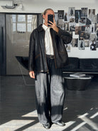 Italian Vintage 1990s Distressed Leather Jacket - L/XL - SYLK