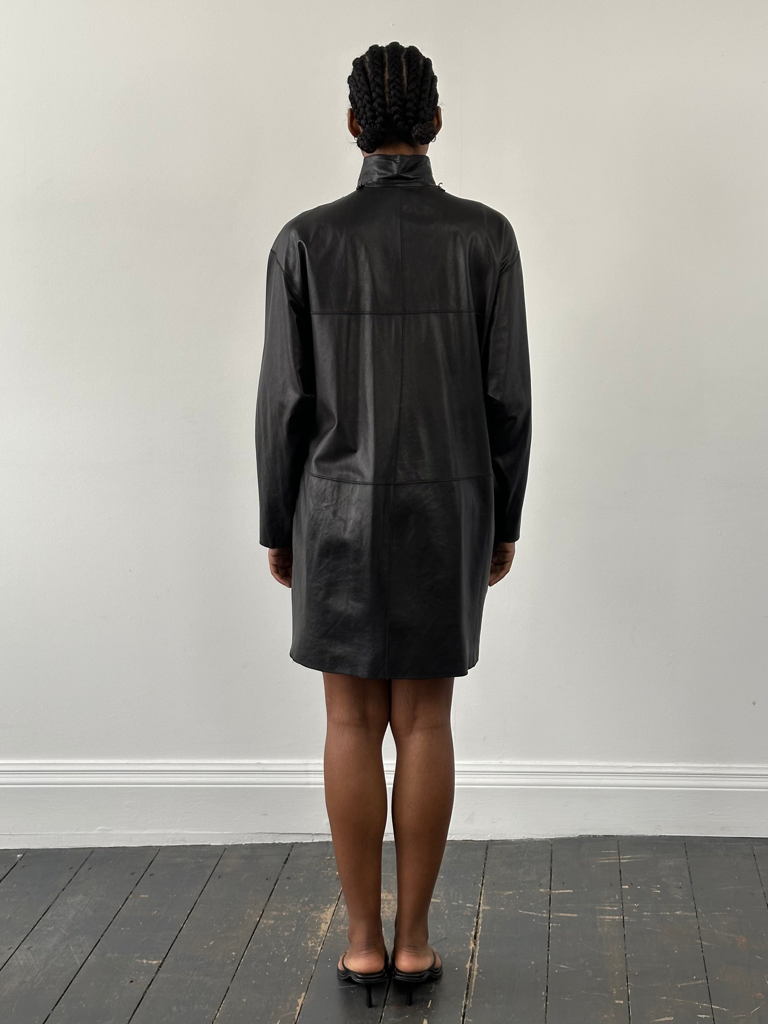 Italian Vintage 1990s Reversible Leather Suede Trench Coat - M - SYLK