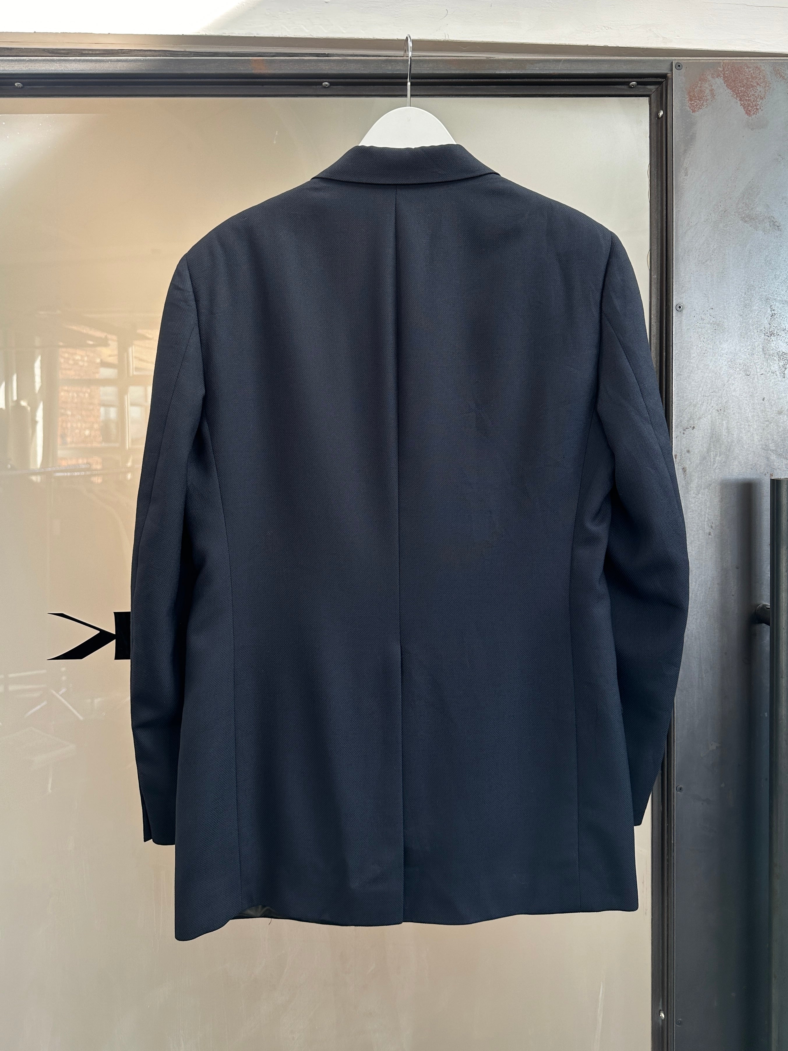 Christian Dior Monsieur 1980s pure wool bespoke button blazer, 38R/M, tailored fit with classic lapels and structured design.