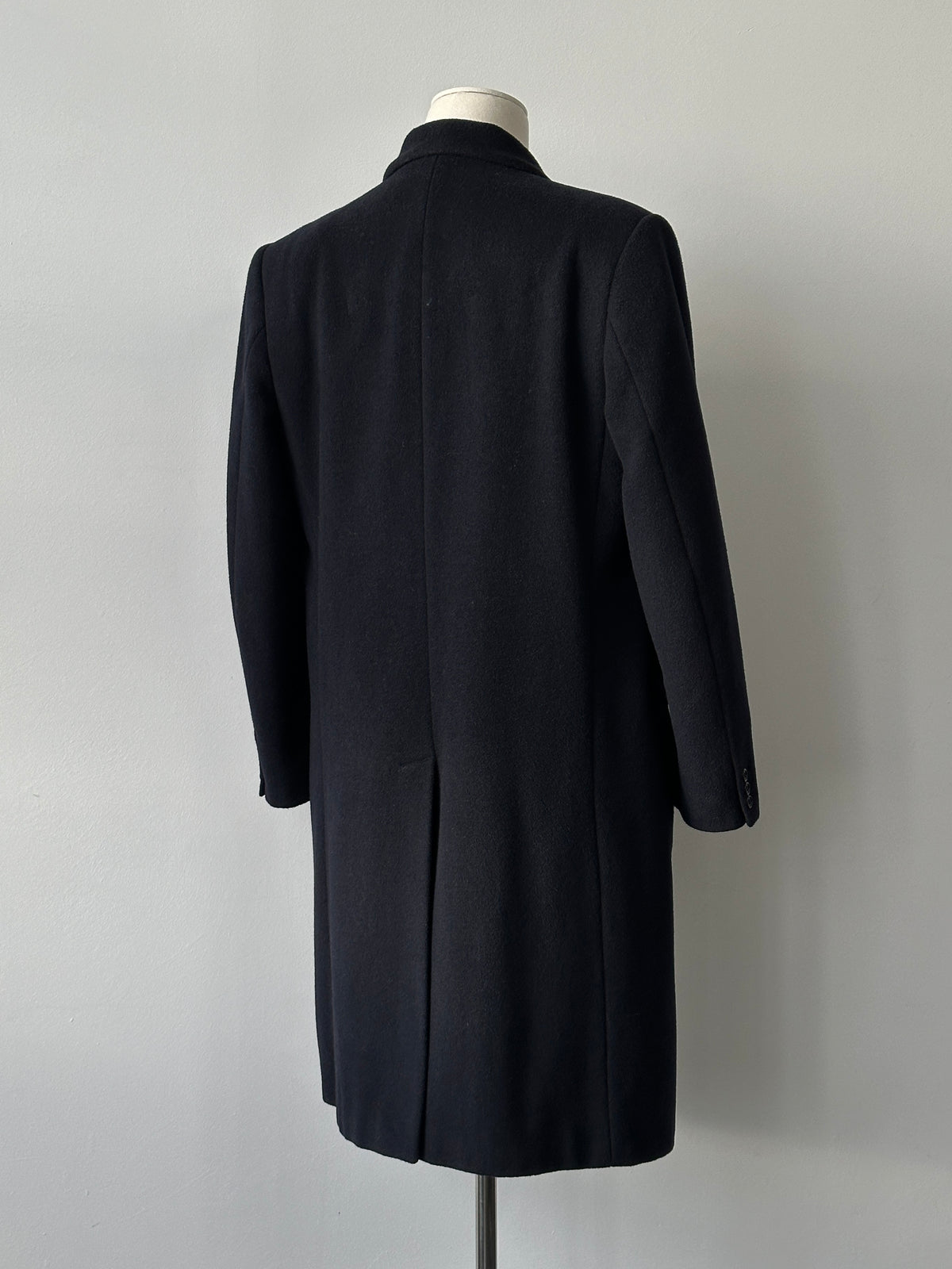 Vintage 1990s Wool Single Breasted Coat - L
