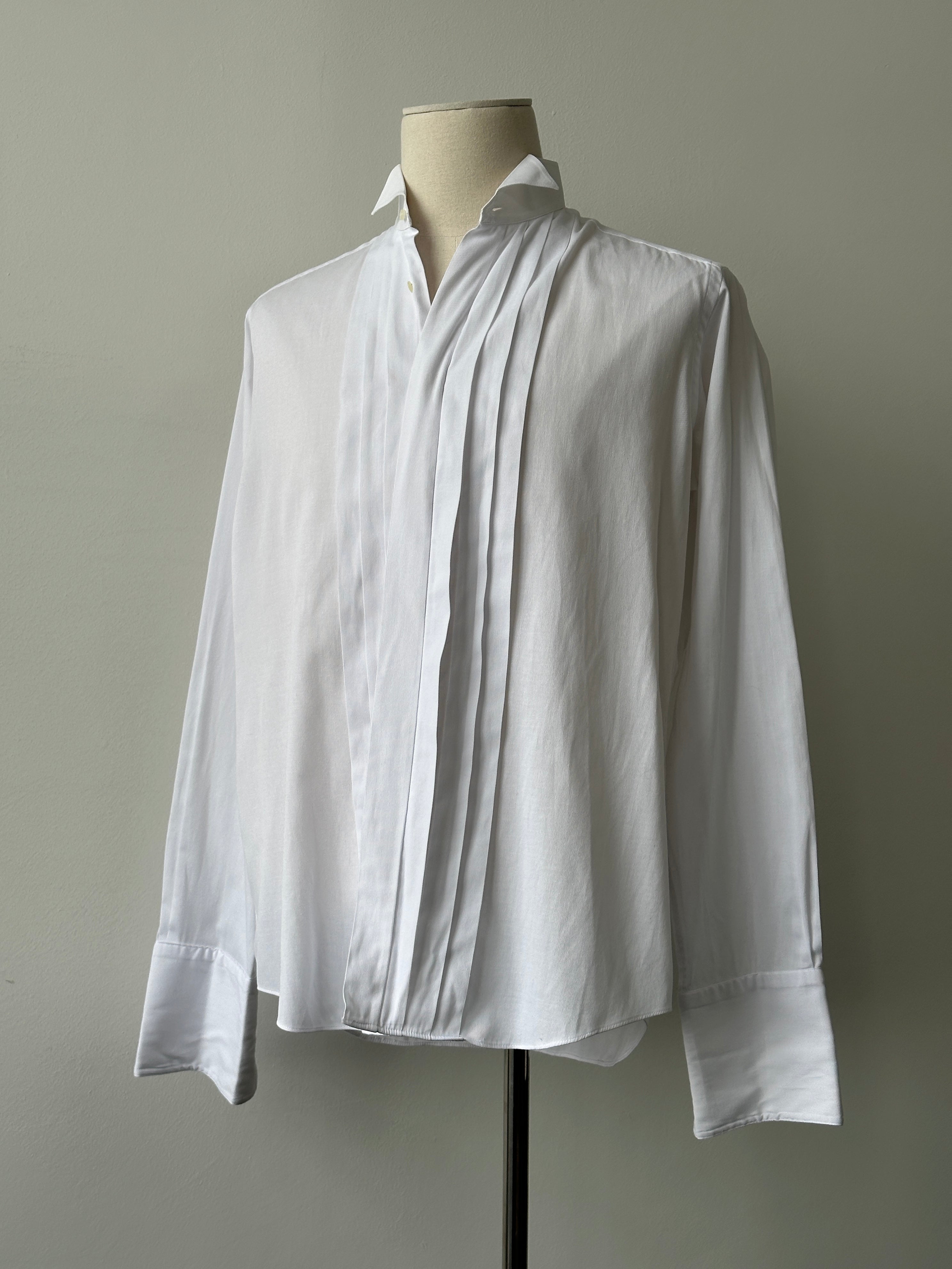 Christian Dior Monsieur 1990s Cotton Tuxedo Shirt - L