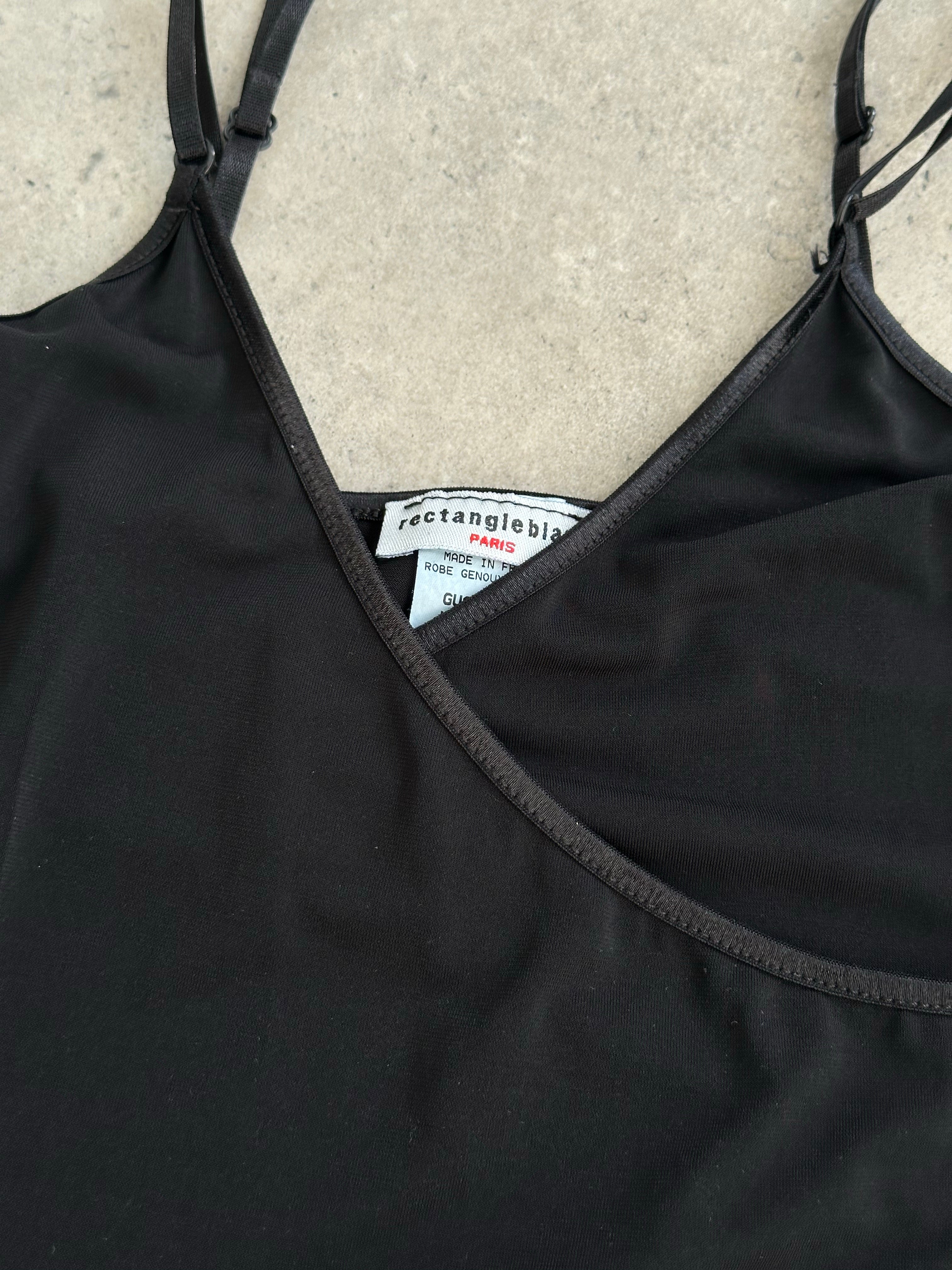 French Vintage 1990s Asymmetric Mini Dress - S