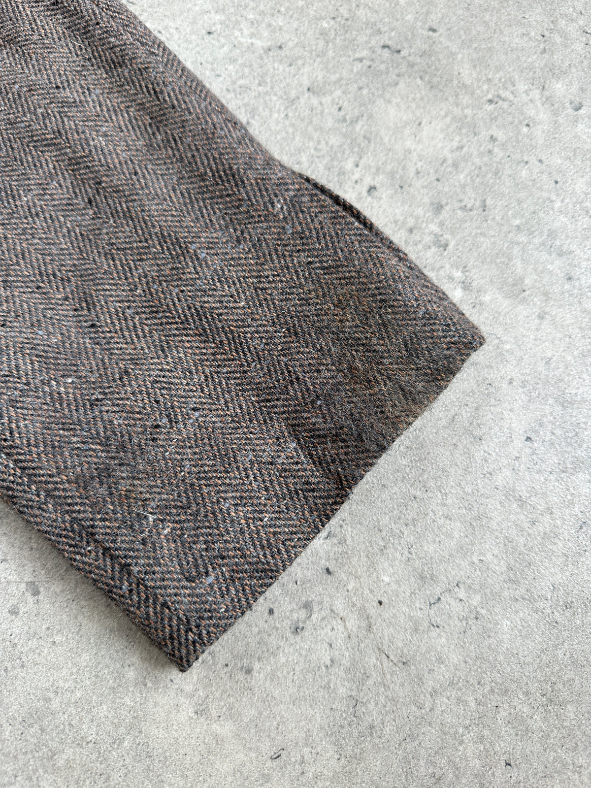 Yves Saint Laurent Menswear 1990s Pure Wool Herringbone Blazer - 42R
