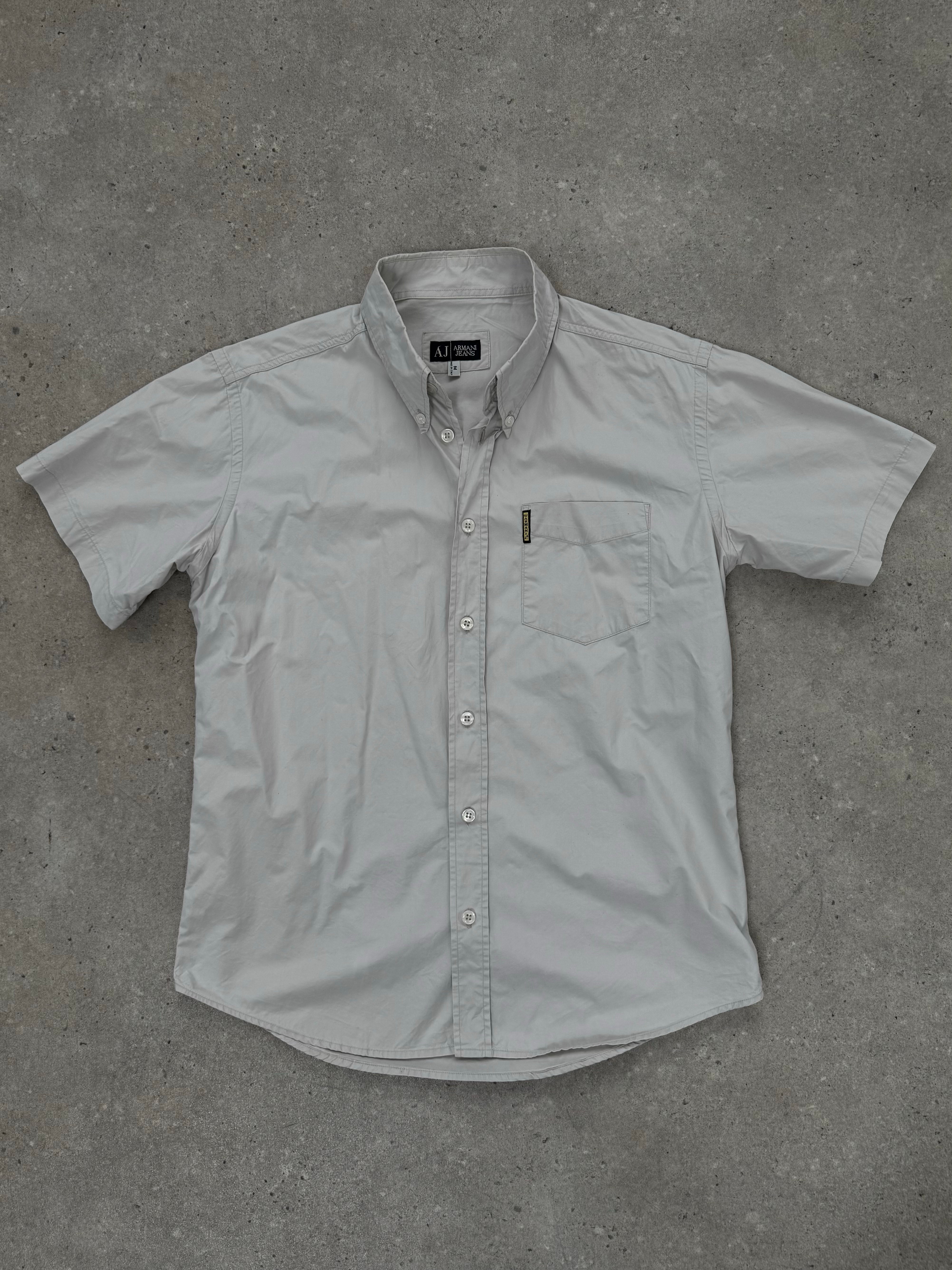 Armani Jeans 1990s Pure Cotton Short Sleeve Shirt - M