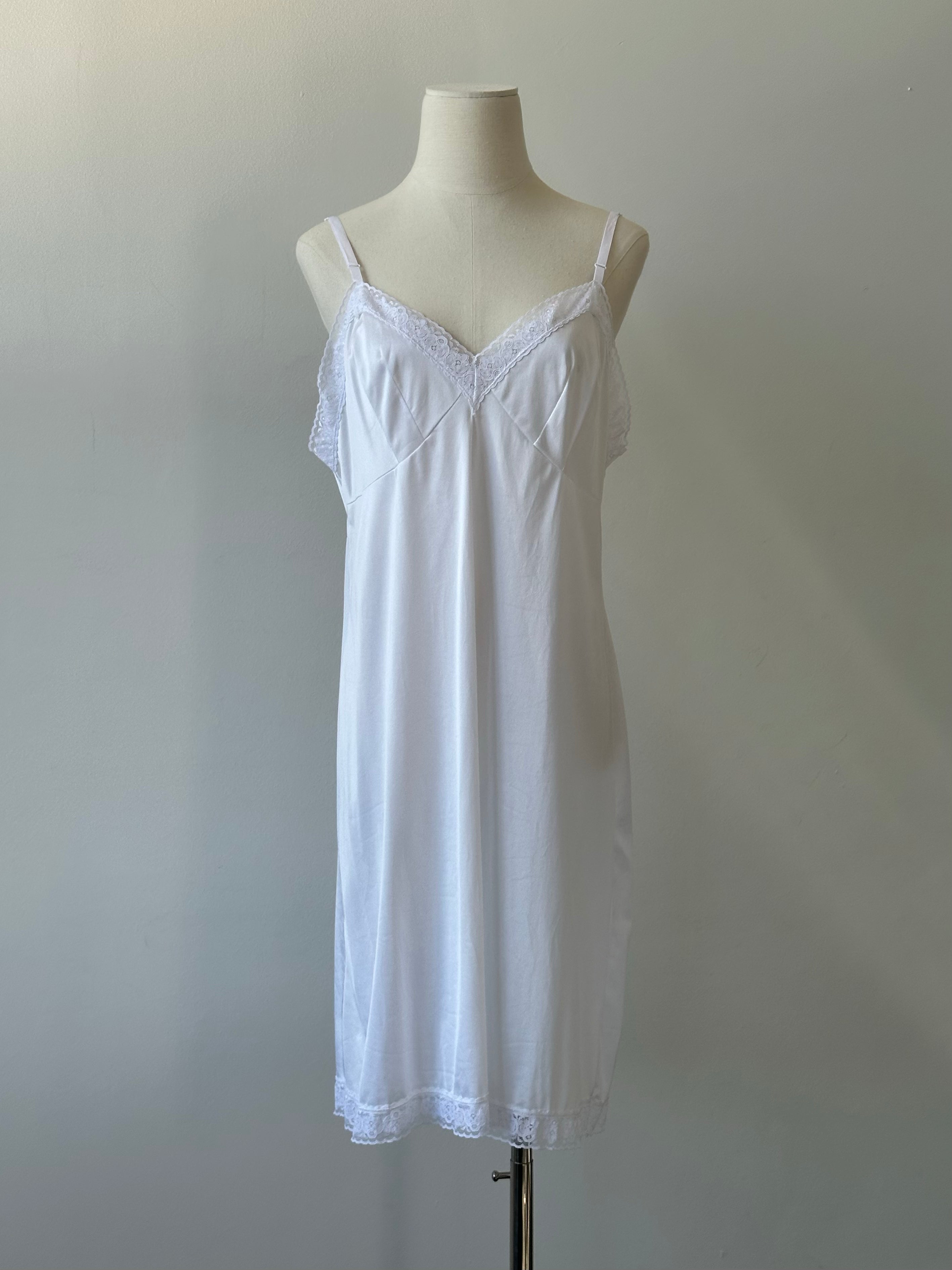 Vintage 1990s Sheer Lace Midi Dress - L
