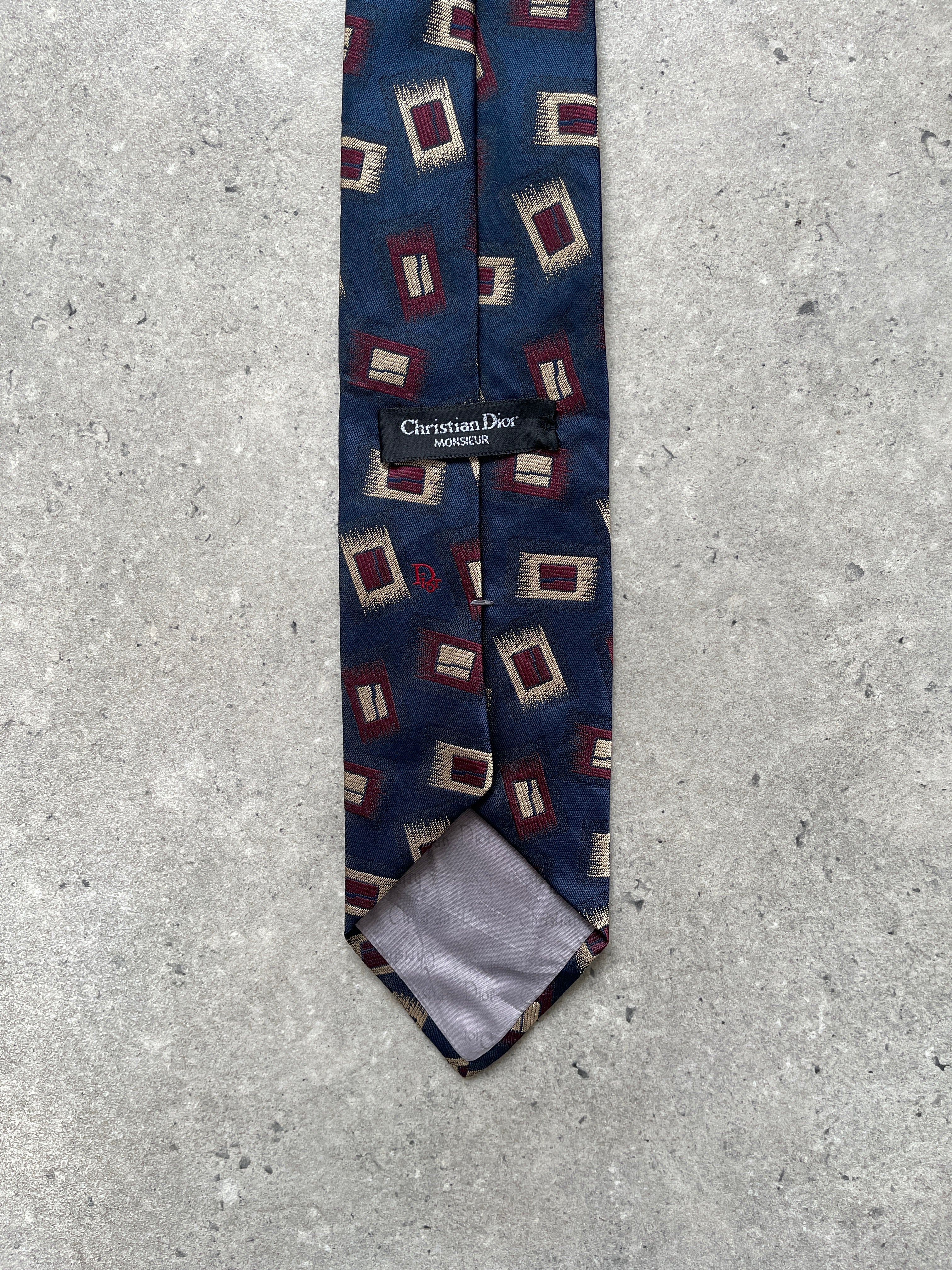 Christian Dior Monsieur 1990s Logo Tie