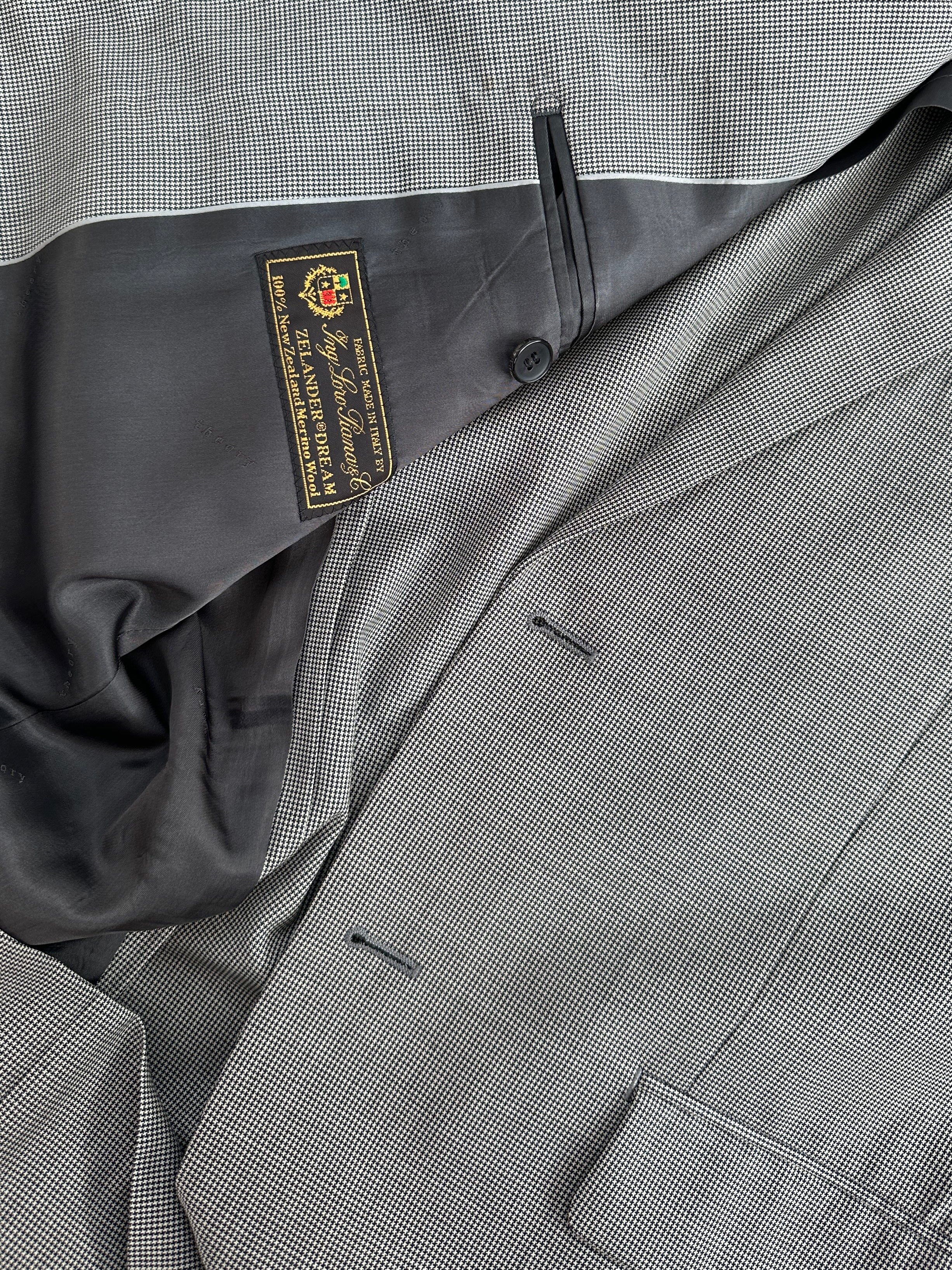 Loro Piana x Theory 2000s Pure Wool Micro Houndstooth Blazer - M