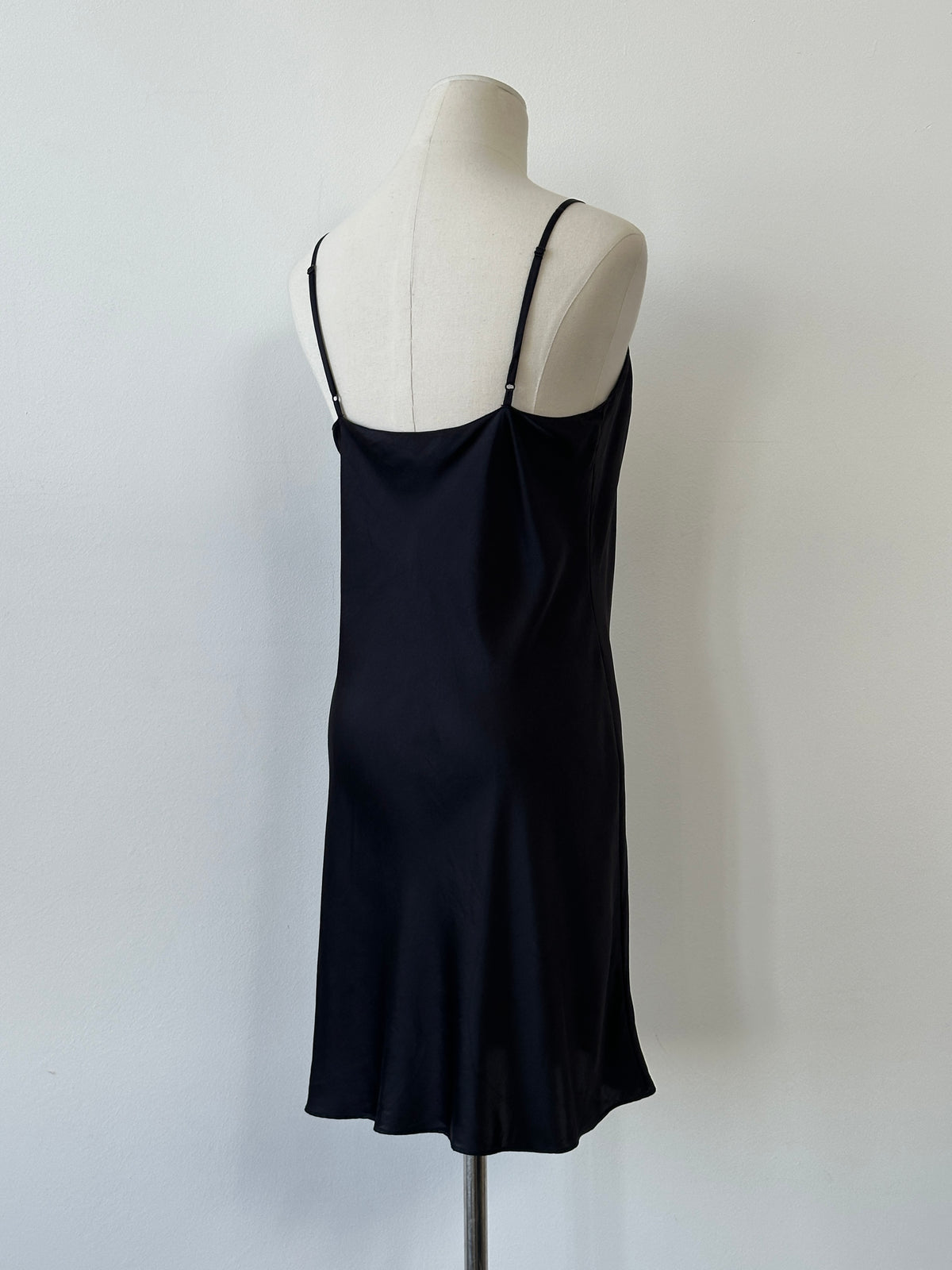 Vintage 1990s Pure Silk Mini Slip Dress - S