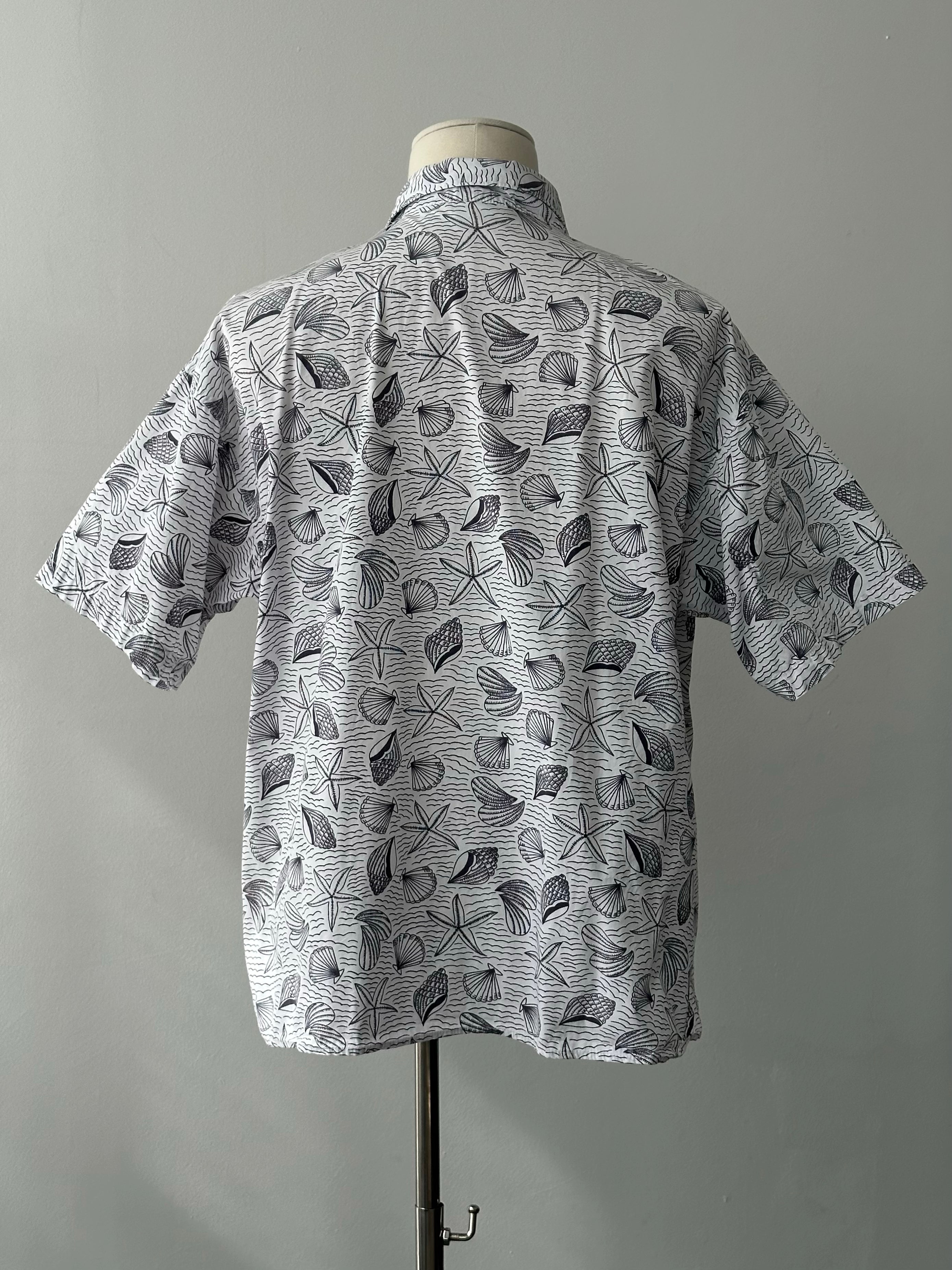 Christian Dior 1990s Cotton Resort Print Short Sleeve Shirt - XL