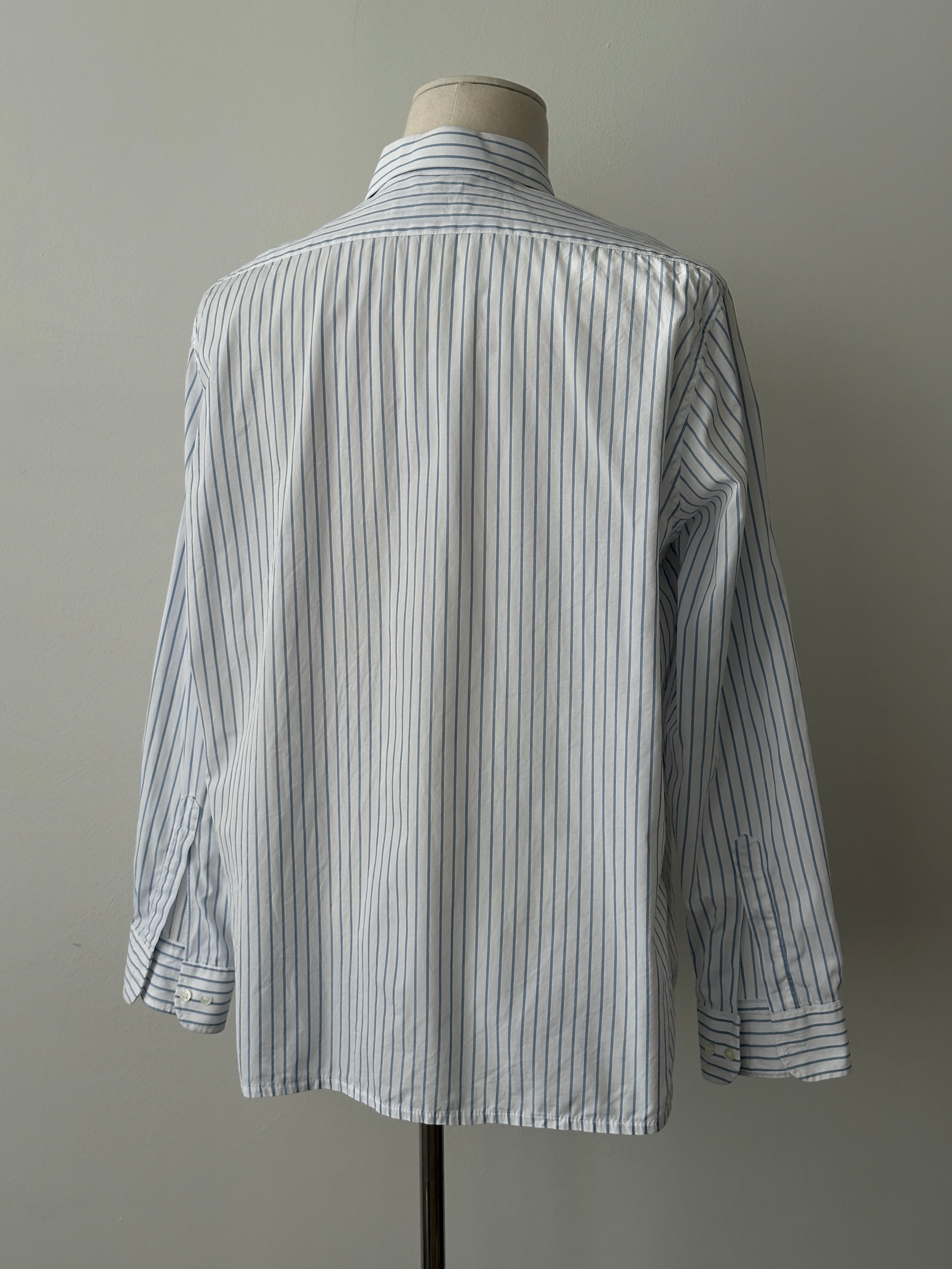 Christian Dior Monsieur Paris 1990s Pure Cotton Striped Shirt - L