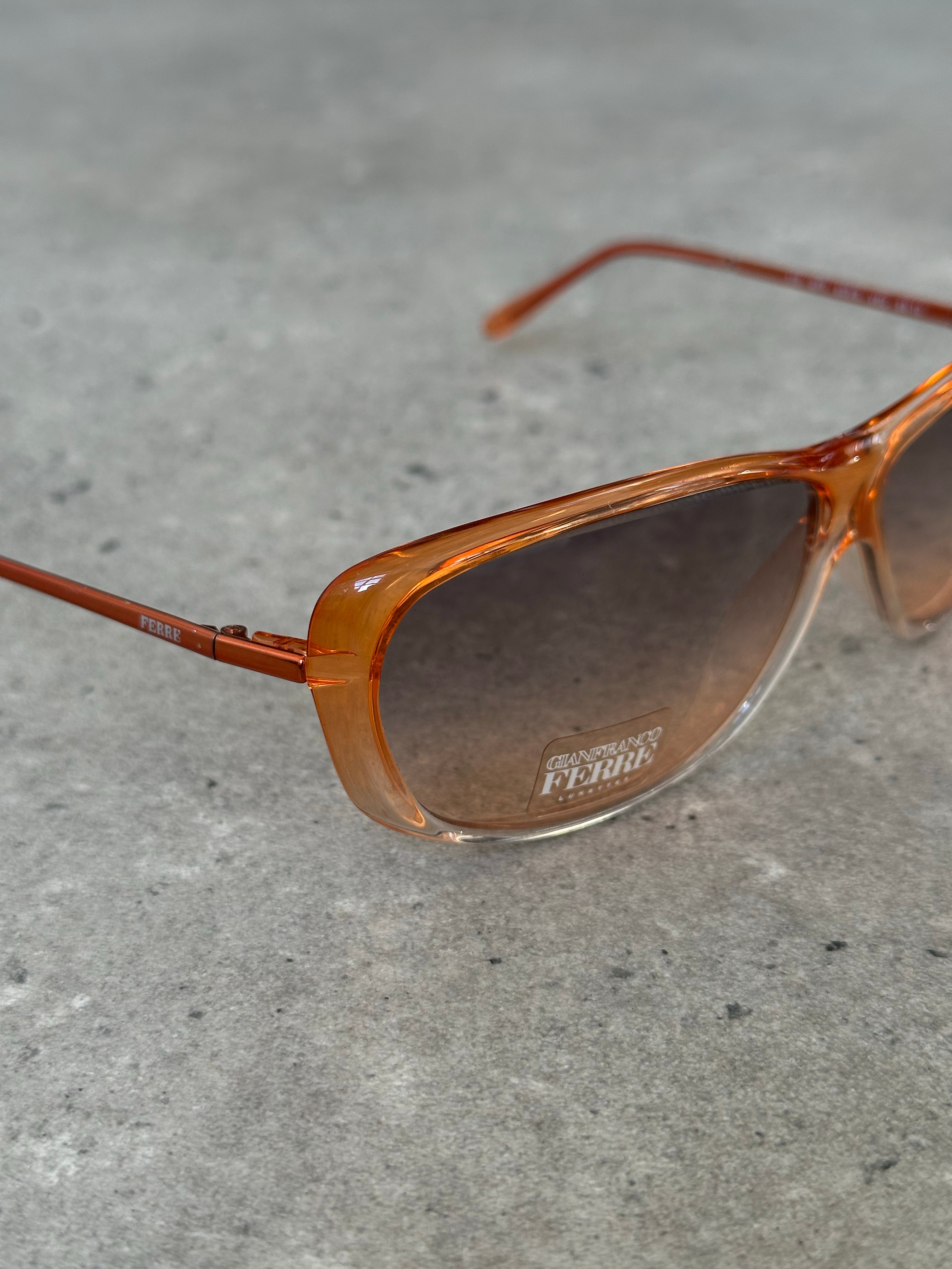 Gianfranco Ferre 1990s Gradient Shield Sunglasses