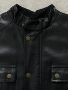 Vintage 1990s Boxy Faux Leather Jacket - M - SYLK