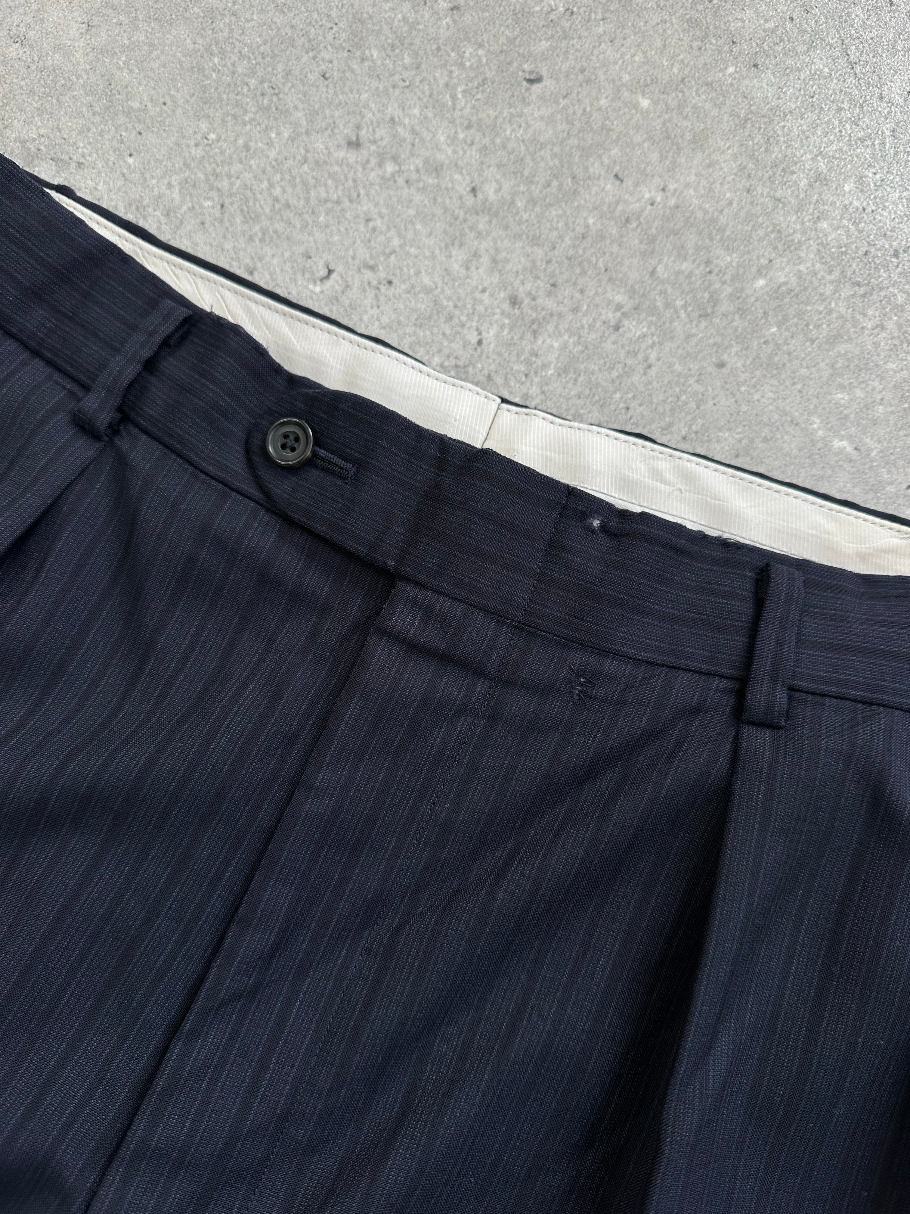 Burberry London 1990s Pure Wool Striped Suit - 42S/W34