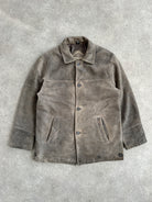Italian Vintage 1990s Aged Leather Jacket - XL - SYLK