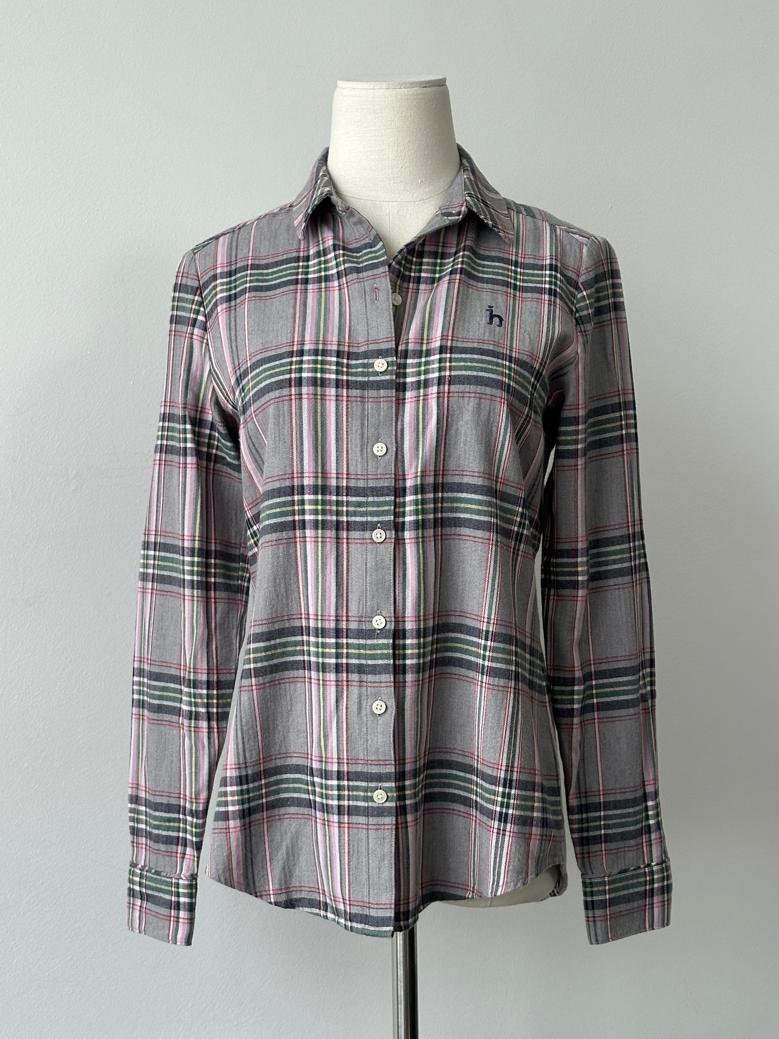 Hazzys Cotton Wool Check Flannel Shirt - S