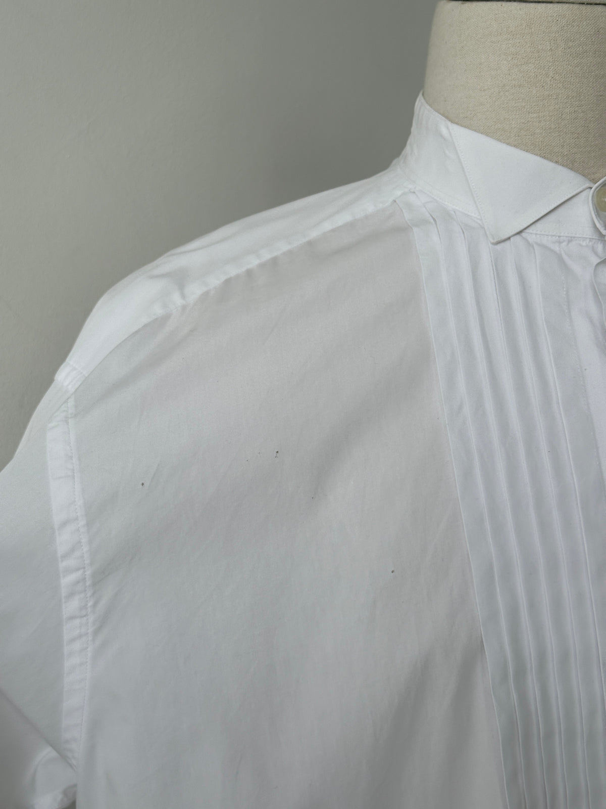 Christian Dior Chemise 1990s Pure Cotton Tuxedo Shirt - XL
