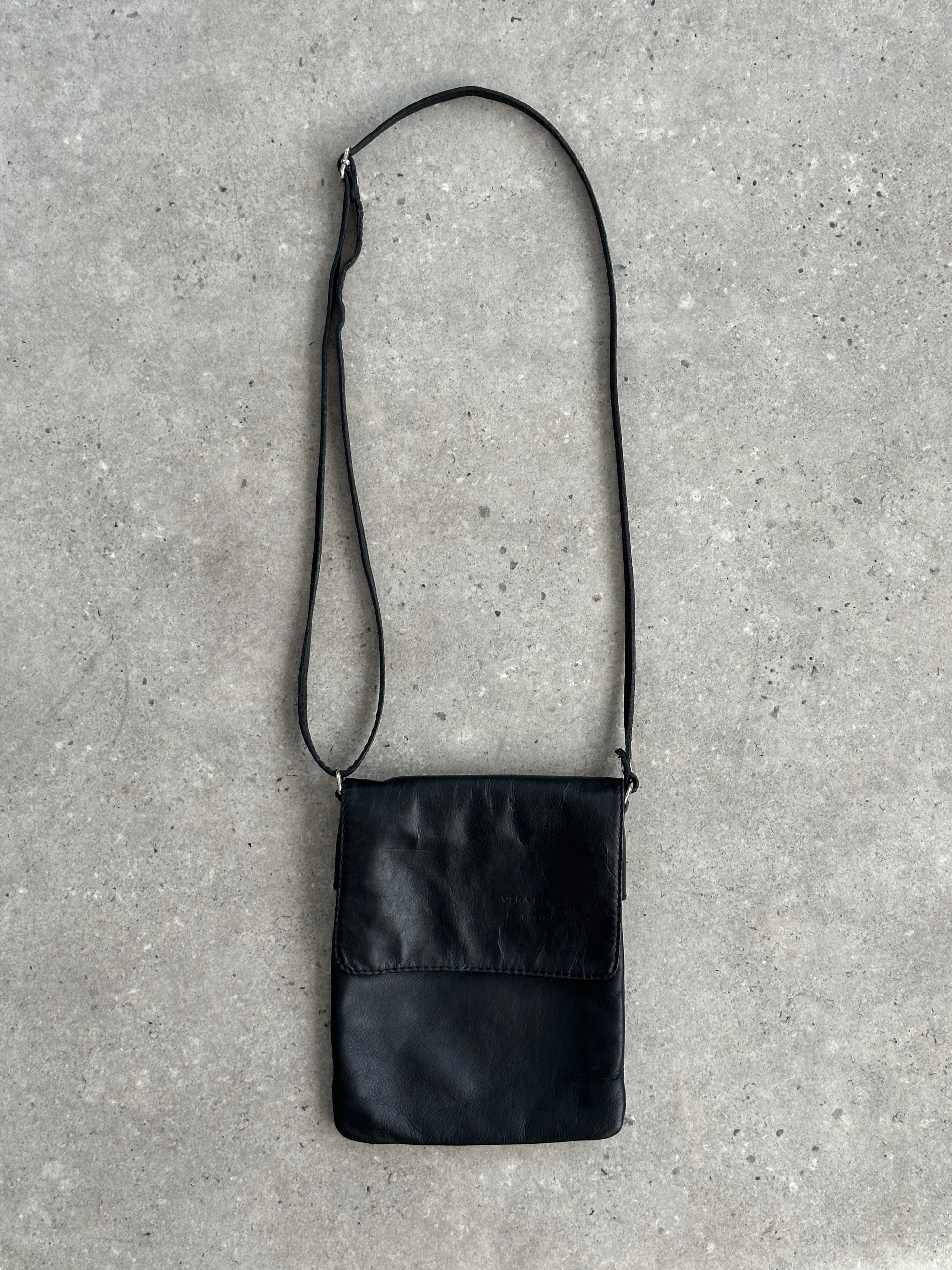 Italian Vintage 1990s Leather Crossbody Bag