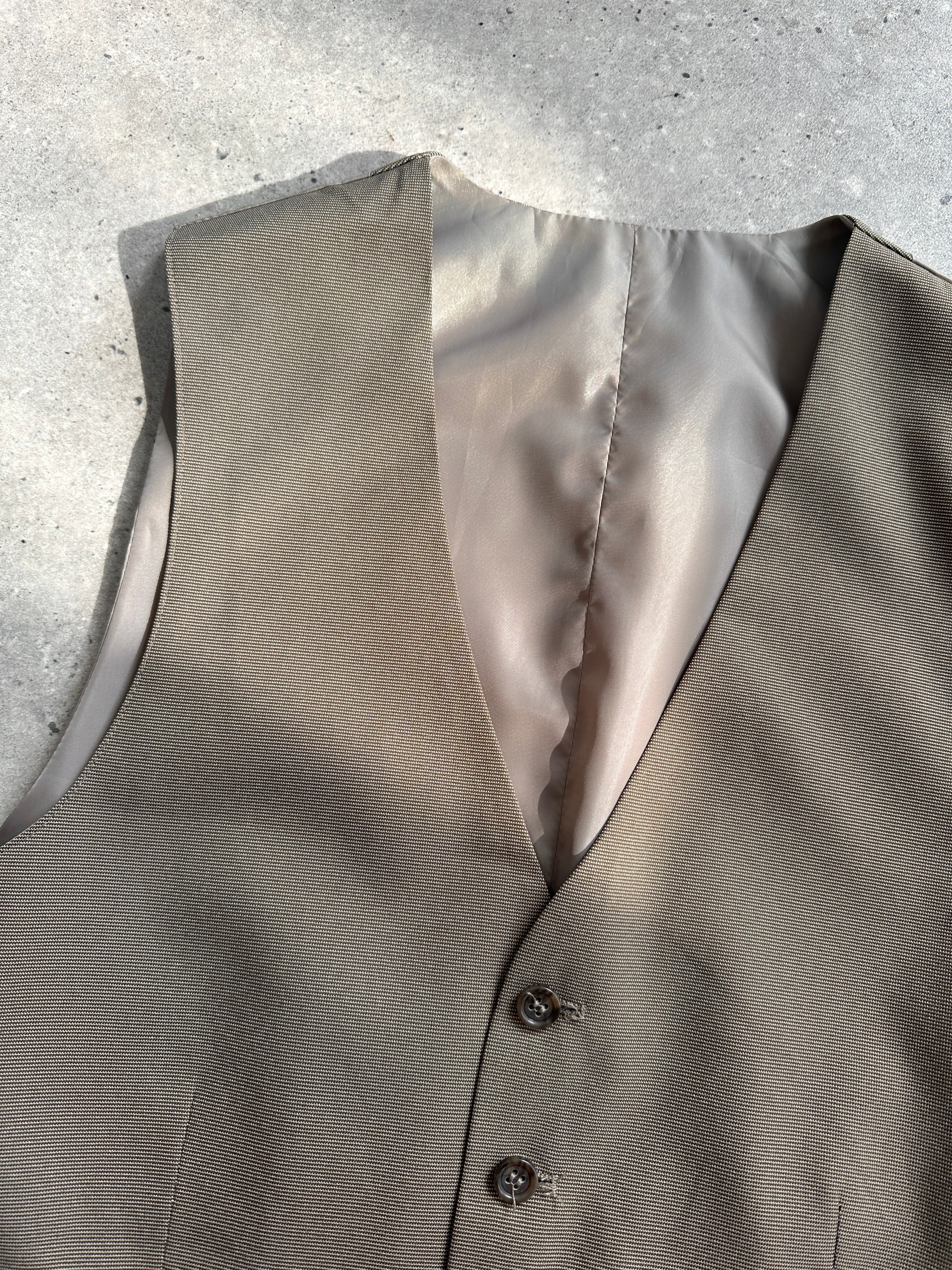 Vintage Elasticated Waistcoat - L - SYLK