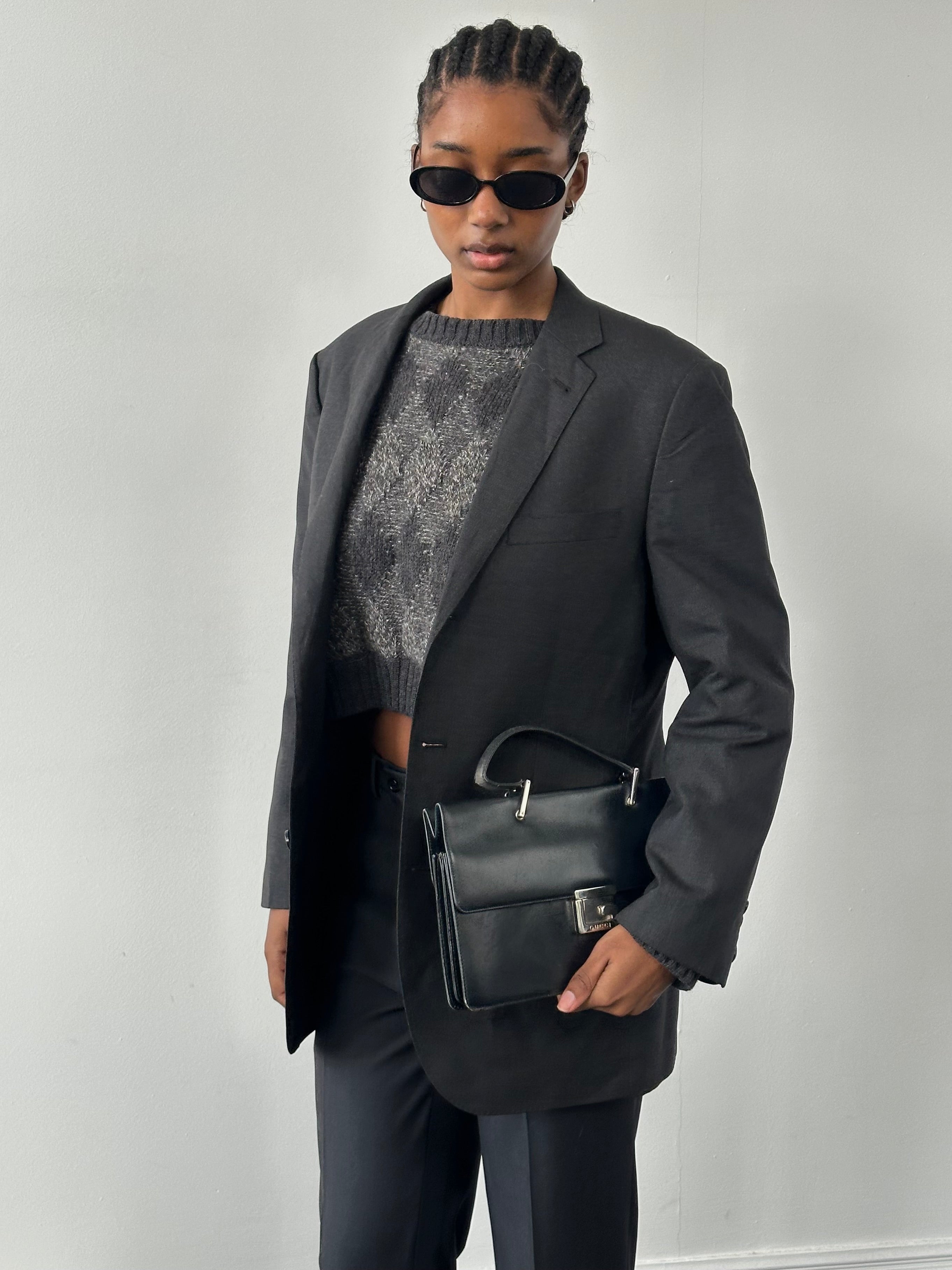 Loro Piana x J.Crew 2000s pure wool single-breasted blazer in size 40R/M, tailored fit, in a classic neutral color.