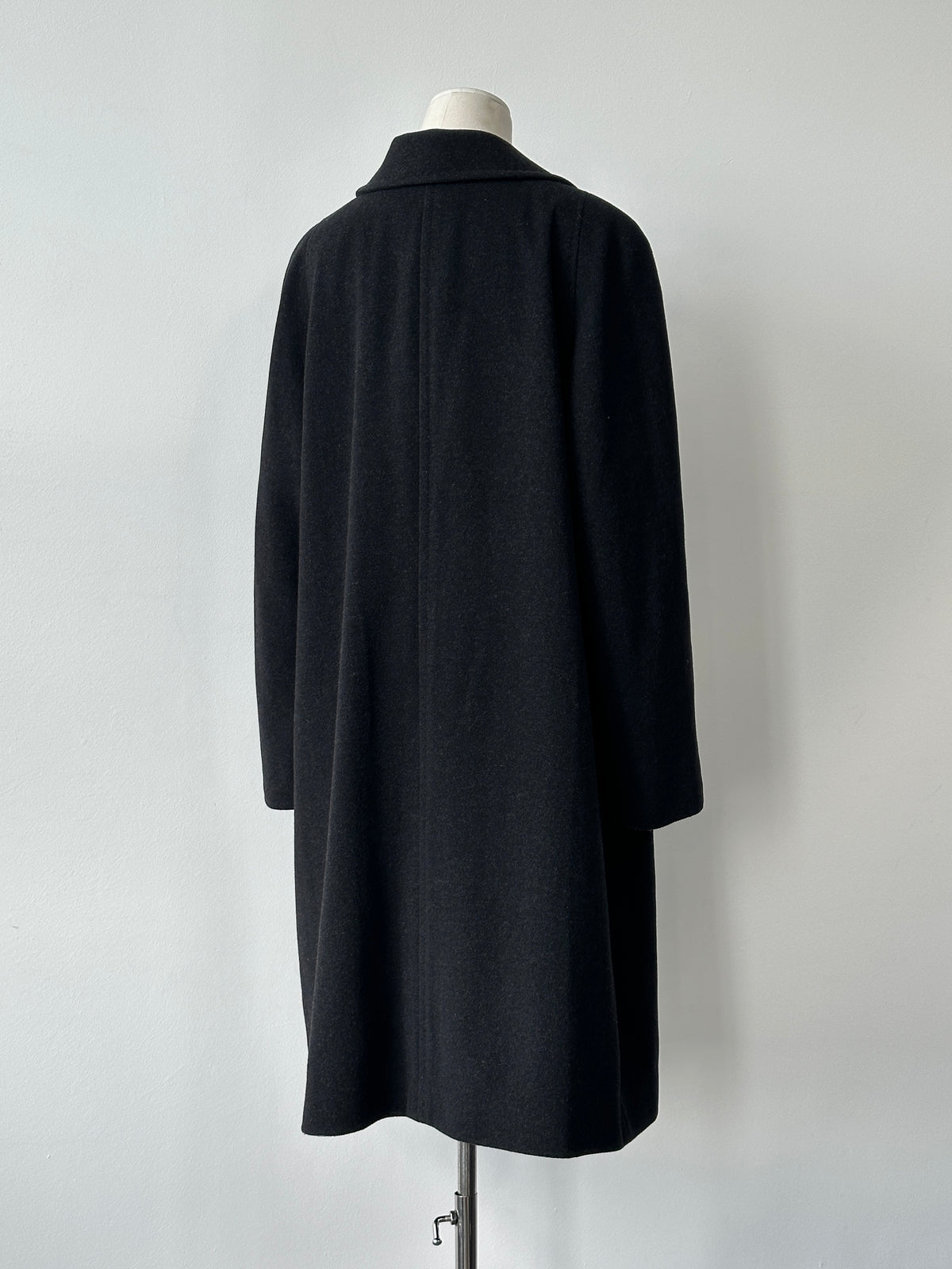 Italian Vintage 1990s Pure Wool Single Breasted Coat - XL