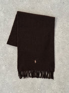 Ralph Lauren Pure Lambswool Logo Scarf - SYLK