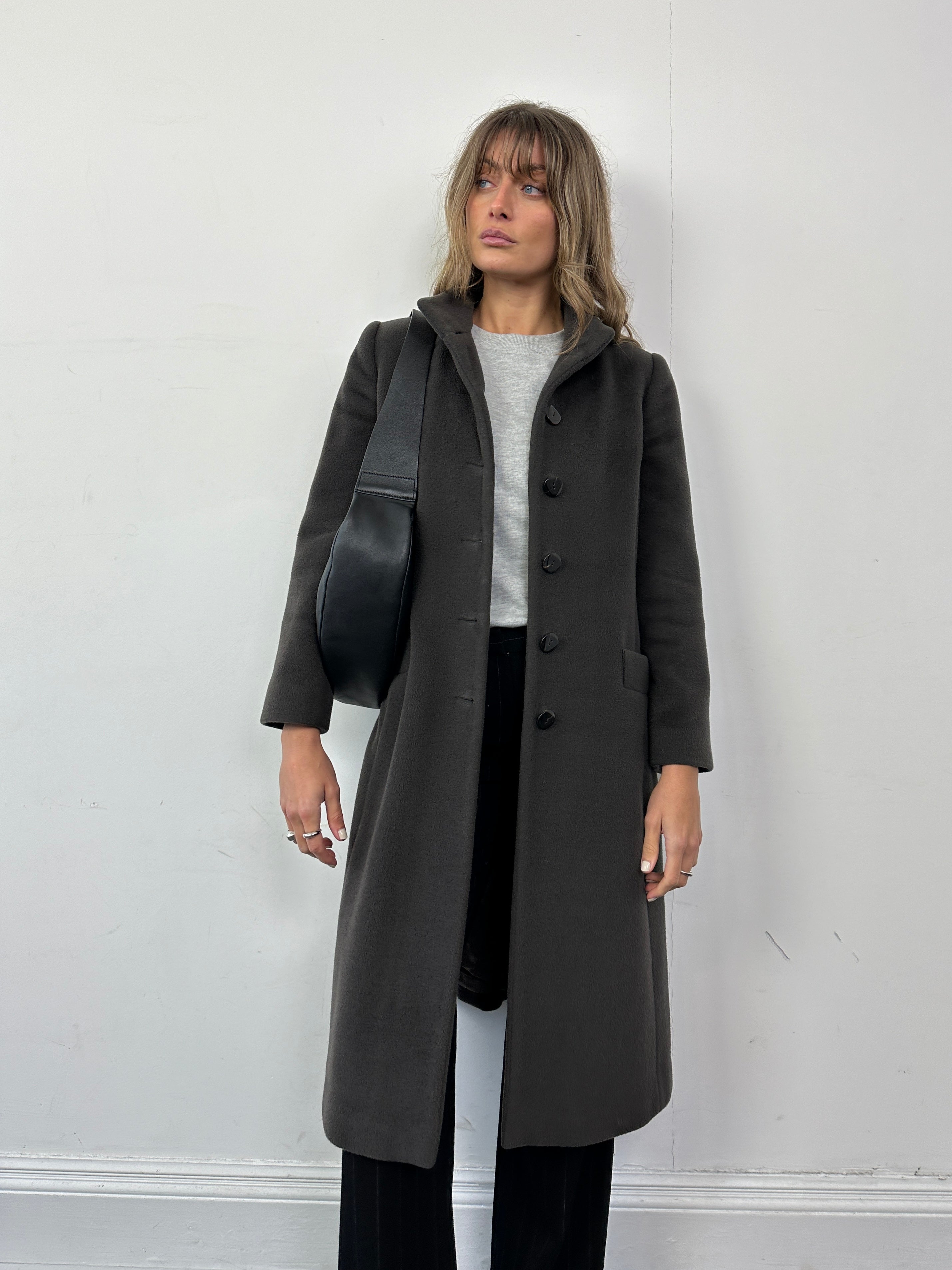 Armani Wool Cashmere Single Breasted Coat - S - SYLK