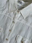 Italian Vintage Pure Linen Short Sleeve Shirt - M - SYLK