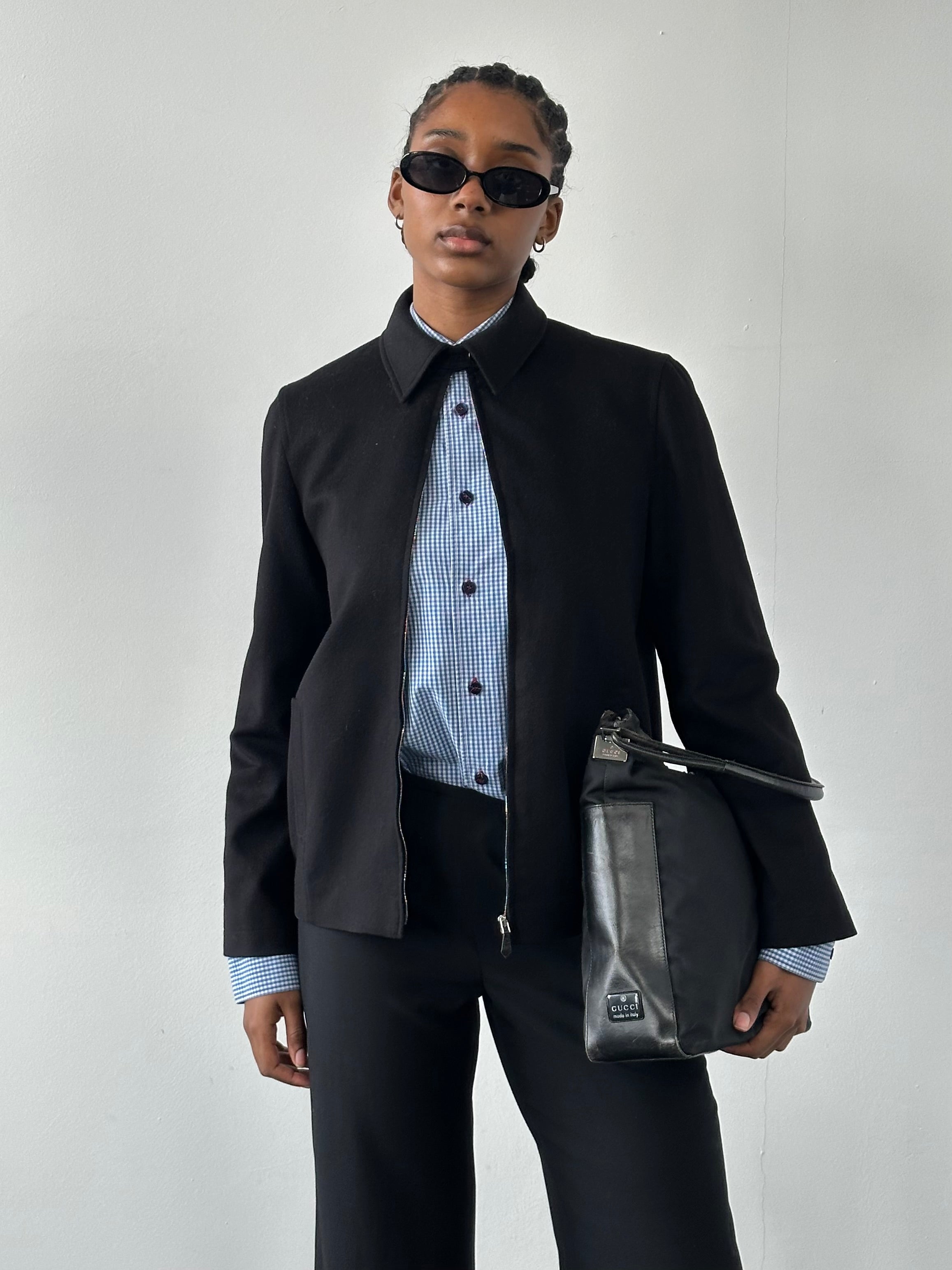 Jaeger 1990s Minimal Pure Wool Jacket - S - SYLK
