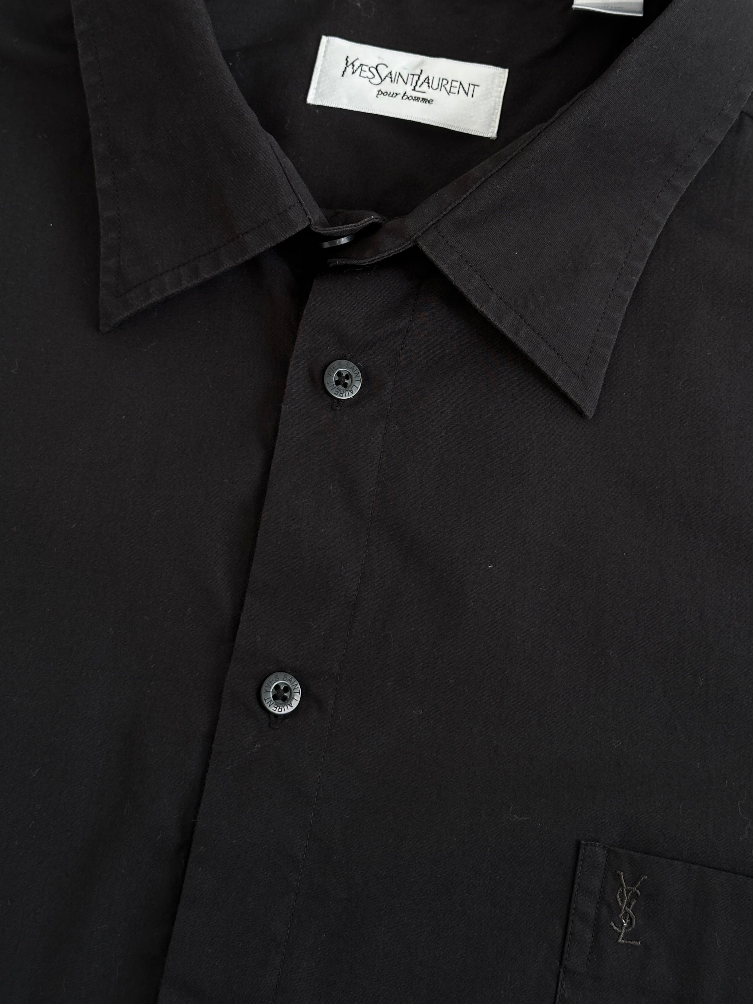 Yves Saint Laurent Pour Homme 2000s Short Sleeve Shirt - XXL