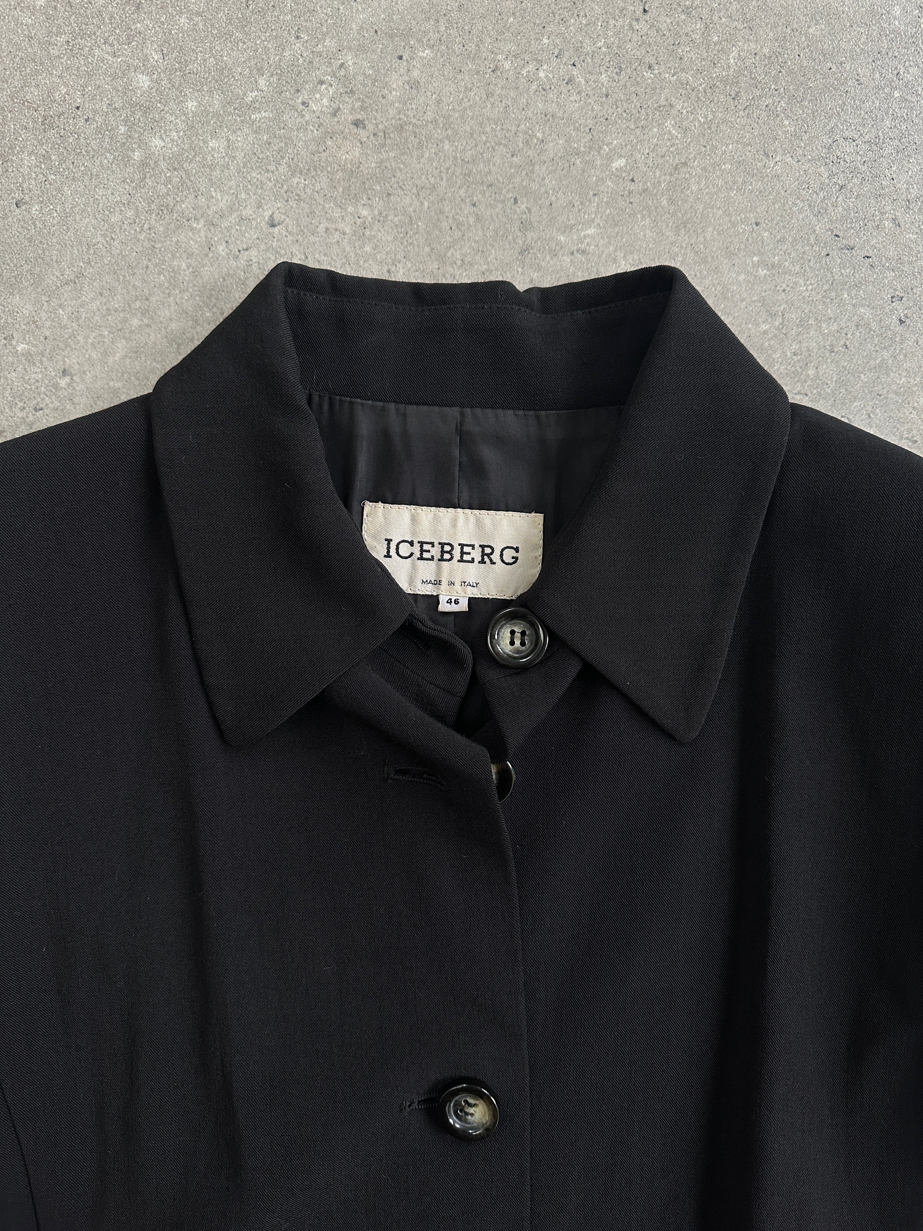 Iceberg 1990s Virgin Wool Tailored Jacket, men's size M, featuring a classic fit and tailored design in wool fabric.