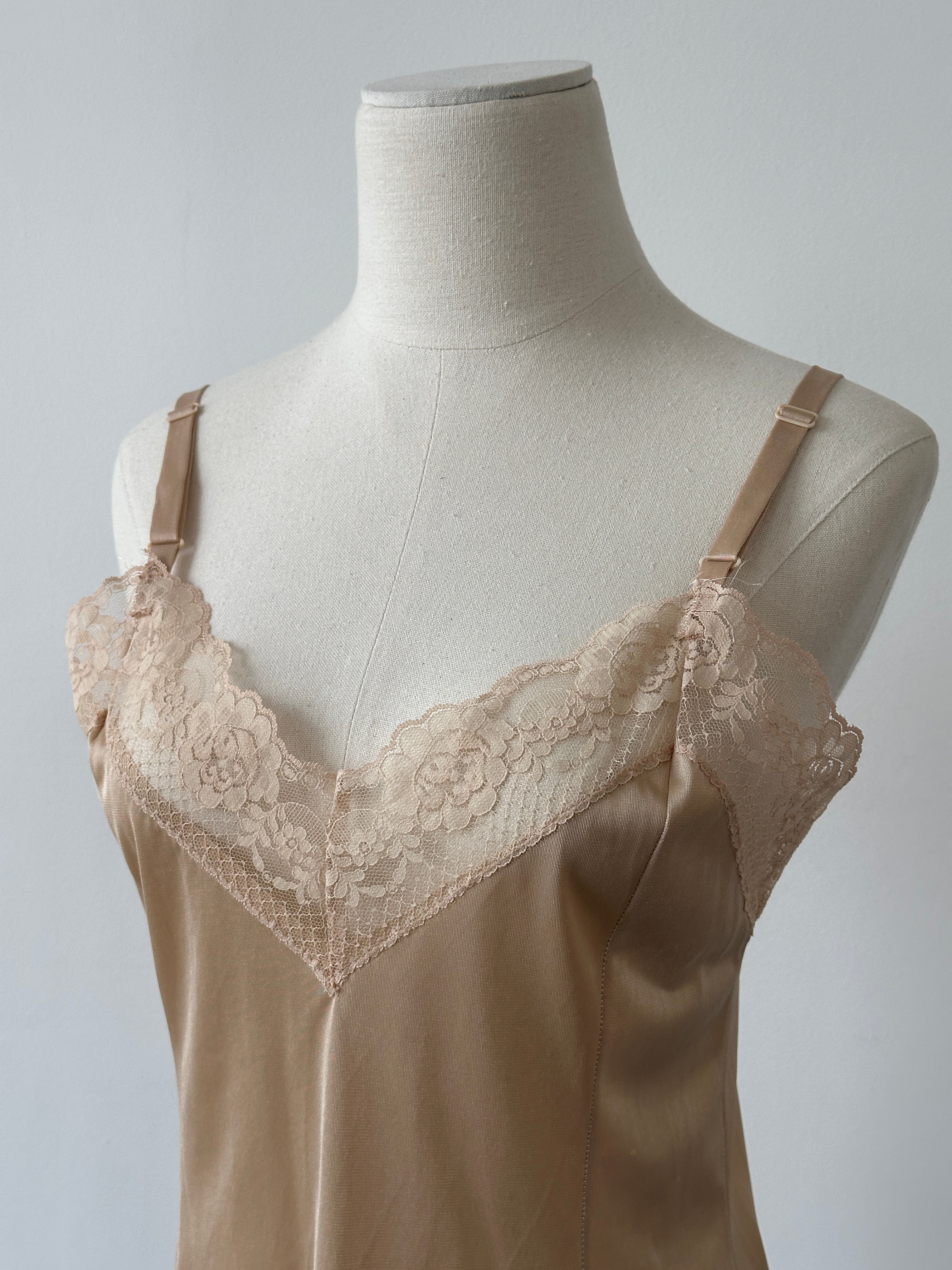Vintage 2000s Satin Lace Cami Top - S