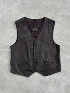 Versace Classic V2 90s Leather Waistcoat - XL - SYLK