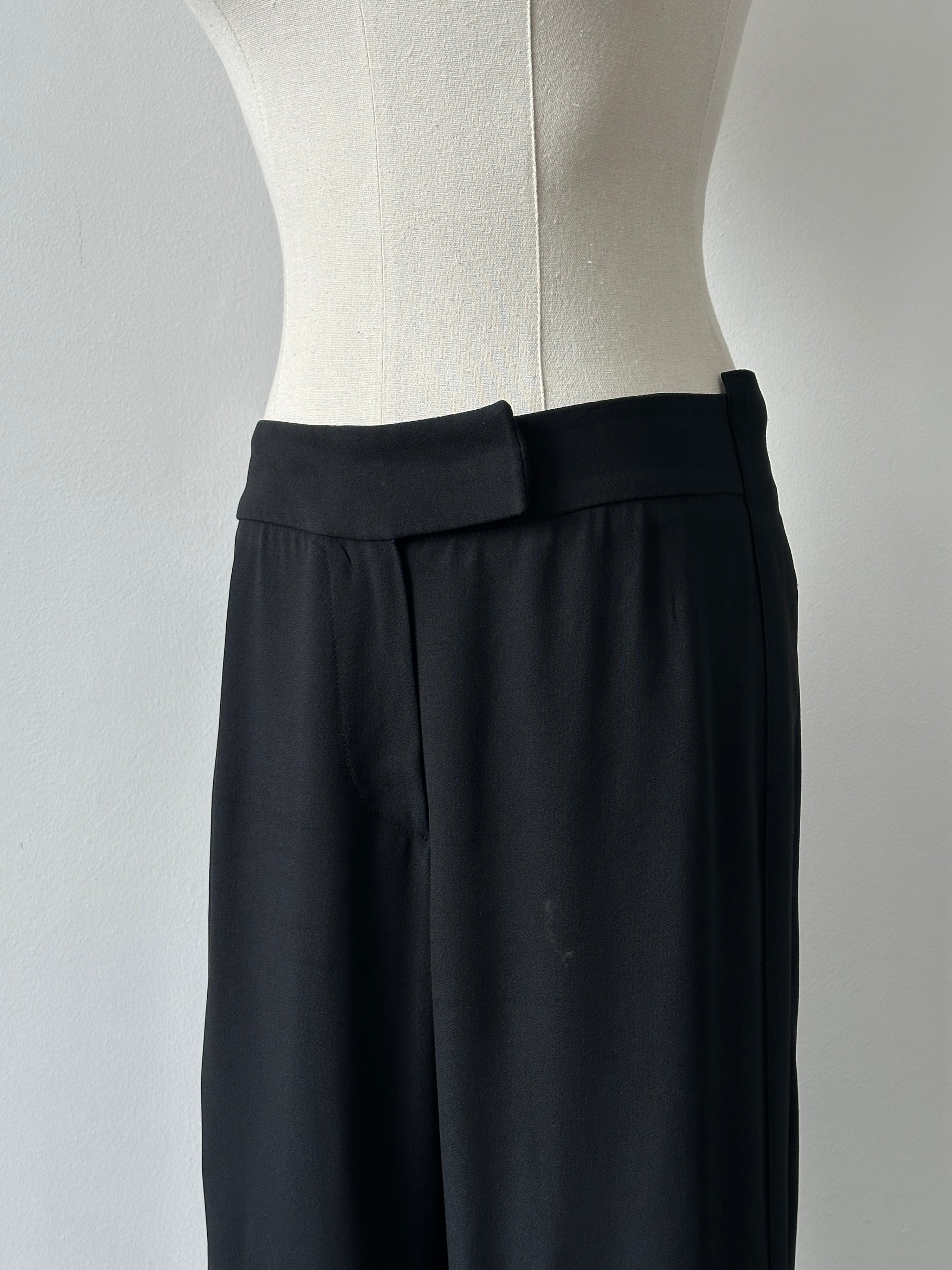 Emporio Armani 1990s Wide Leg Tailored Trouser - W26