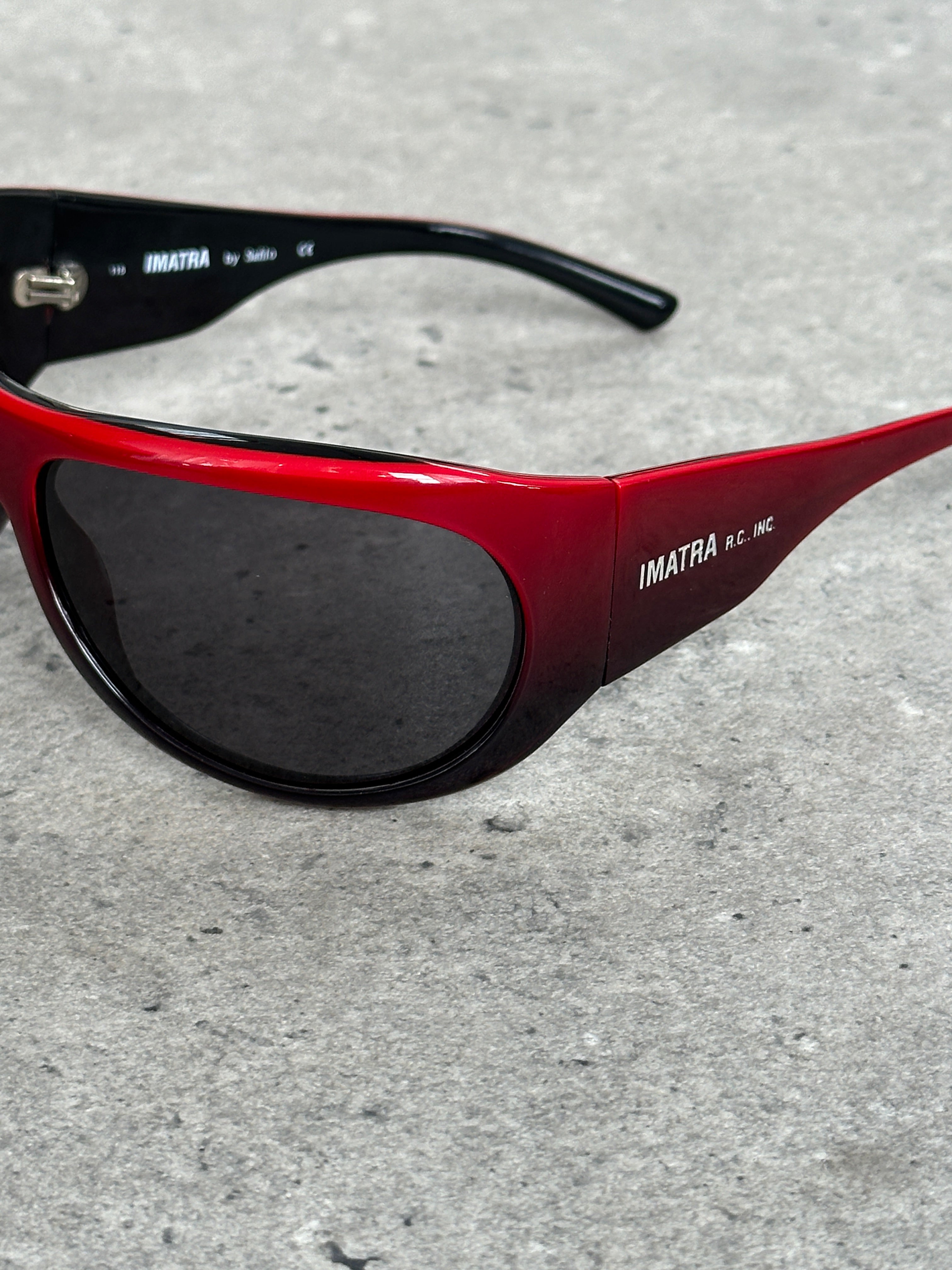 Vintage 2000s Shield Wrap Logo Sunglasses