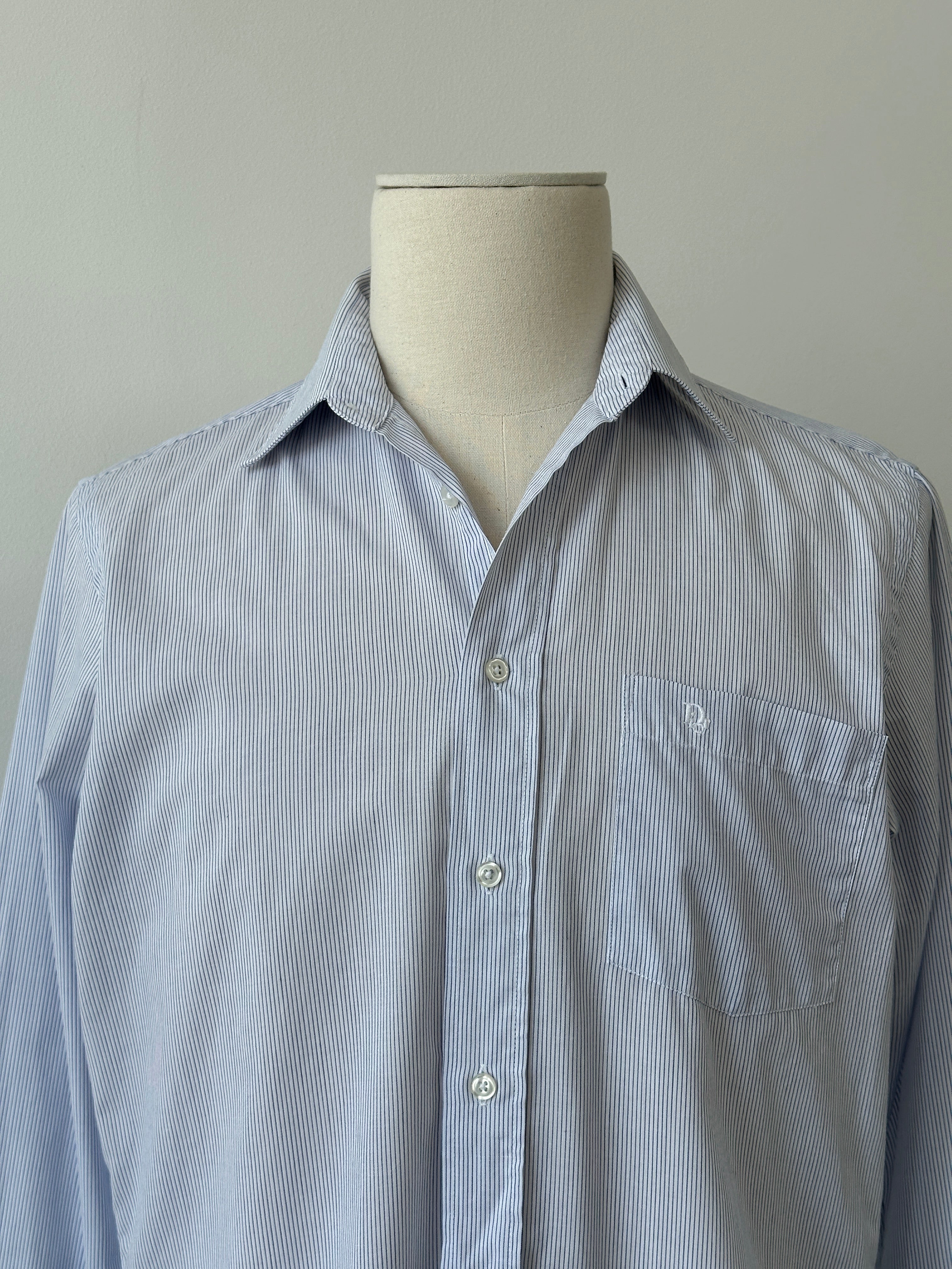 Christian Dior Monsieur 1990s Cotton Striped Shirt - XS