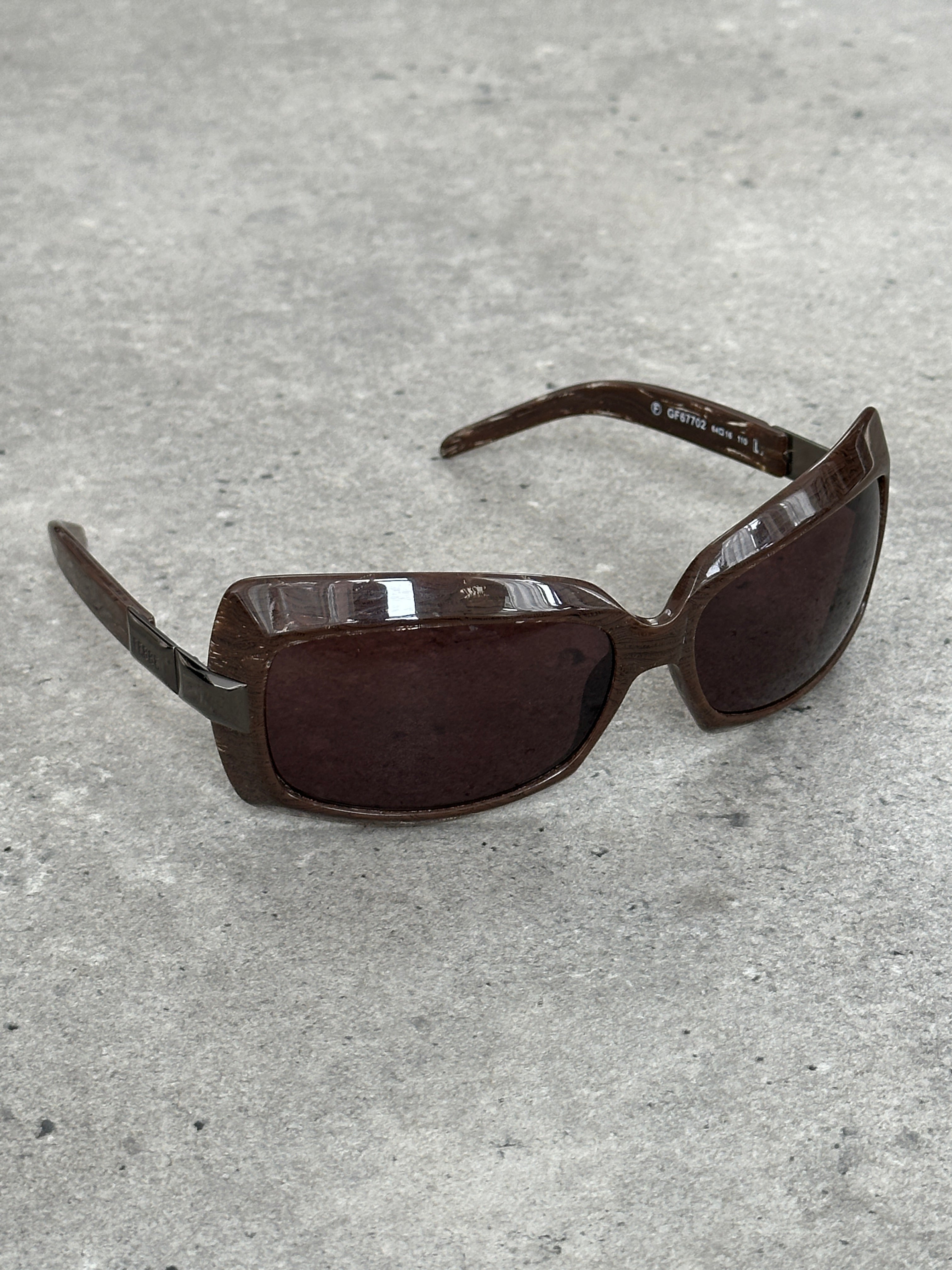 Gianfranco Ferrre 1990s Oversized Logo Sunglasses
