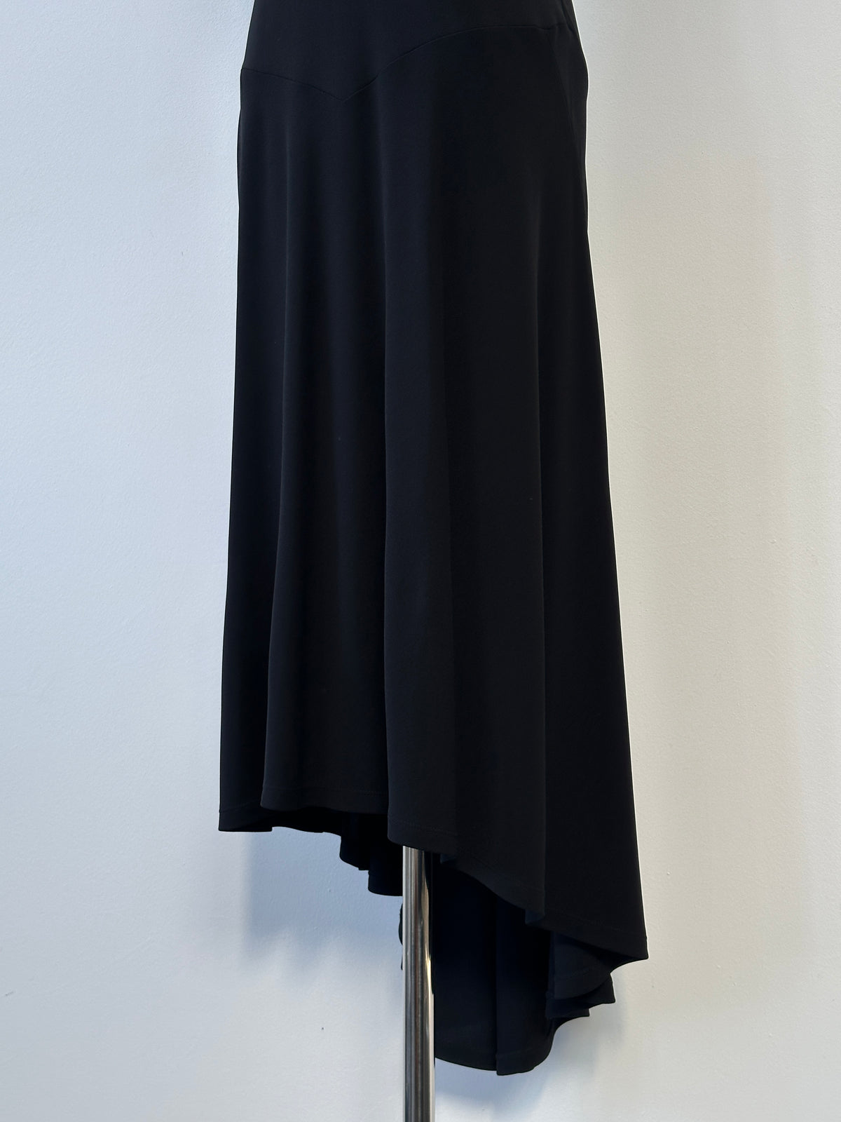 DKNY 1990s High Neck Asymmetric Sleeveless Dress - S