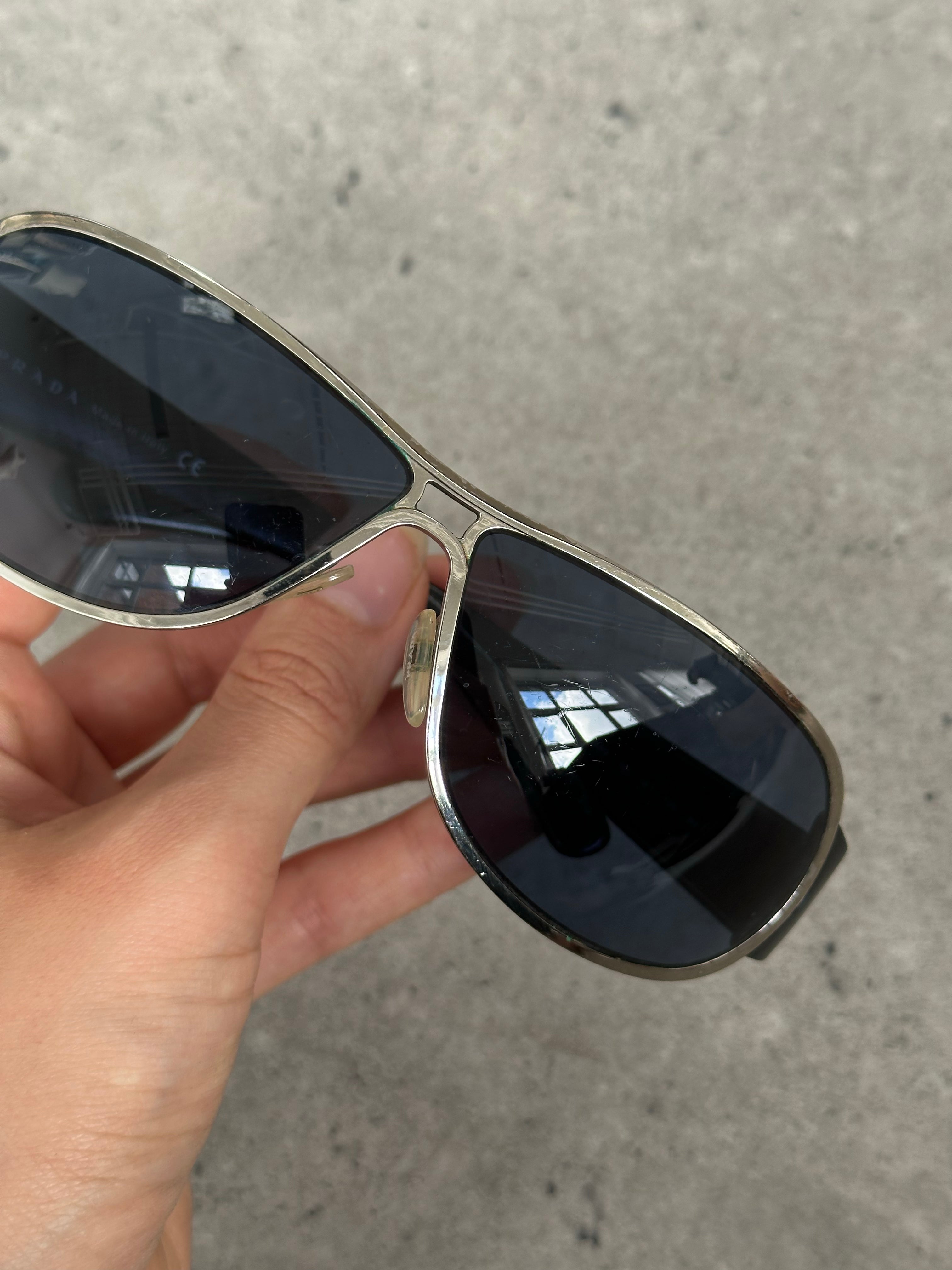 Prada 2000s Aviator Shield Sunglasses
