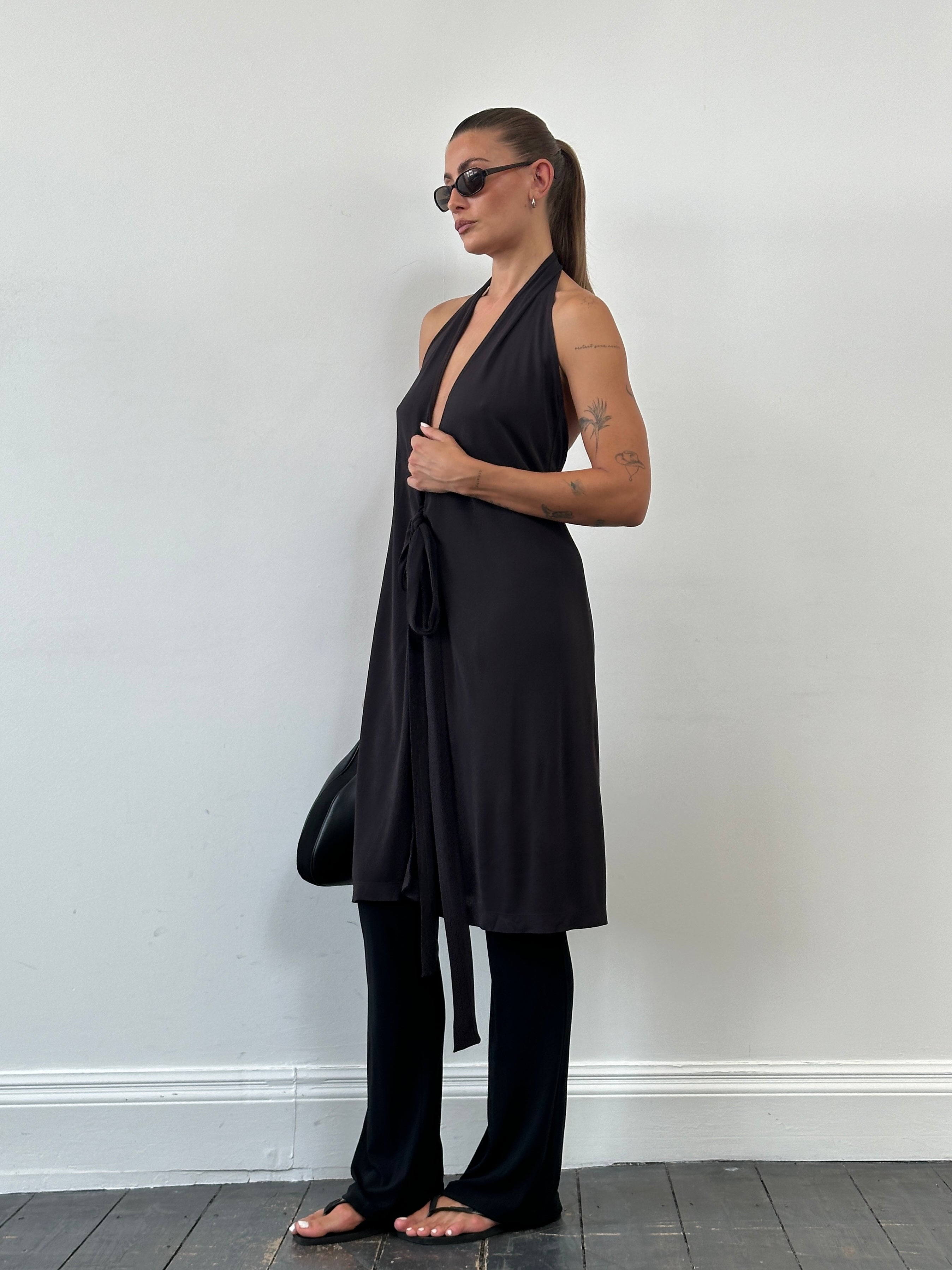 Max & Co wrap mini dress in S/M size featuring a stylish silhouette and soft fabric, perfect for casual or semi-formal occasions.