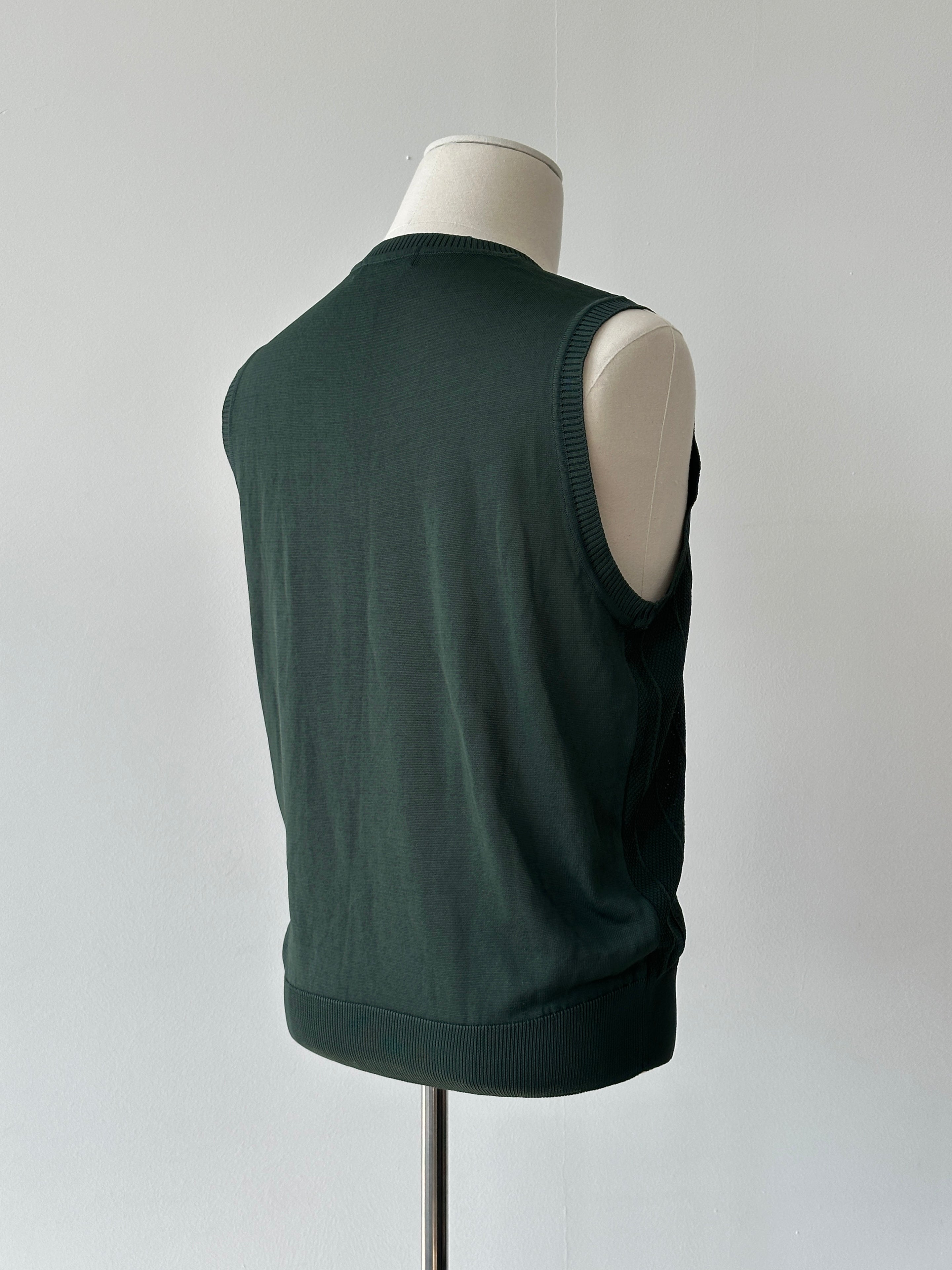 Yves Saint Laurent 2000s Sleeveless V Neck Jumper - S