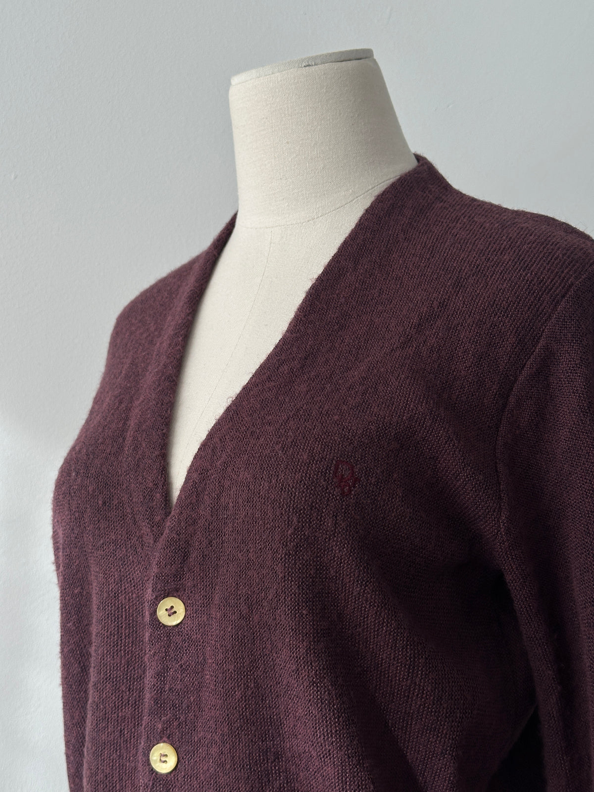 Christian Dior 1990s Knit Logo Cardigan - S