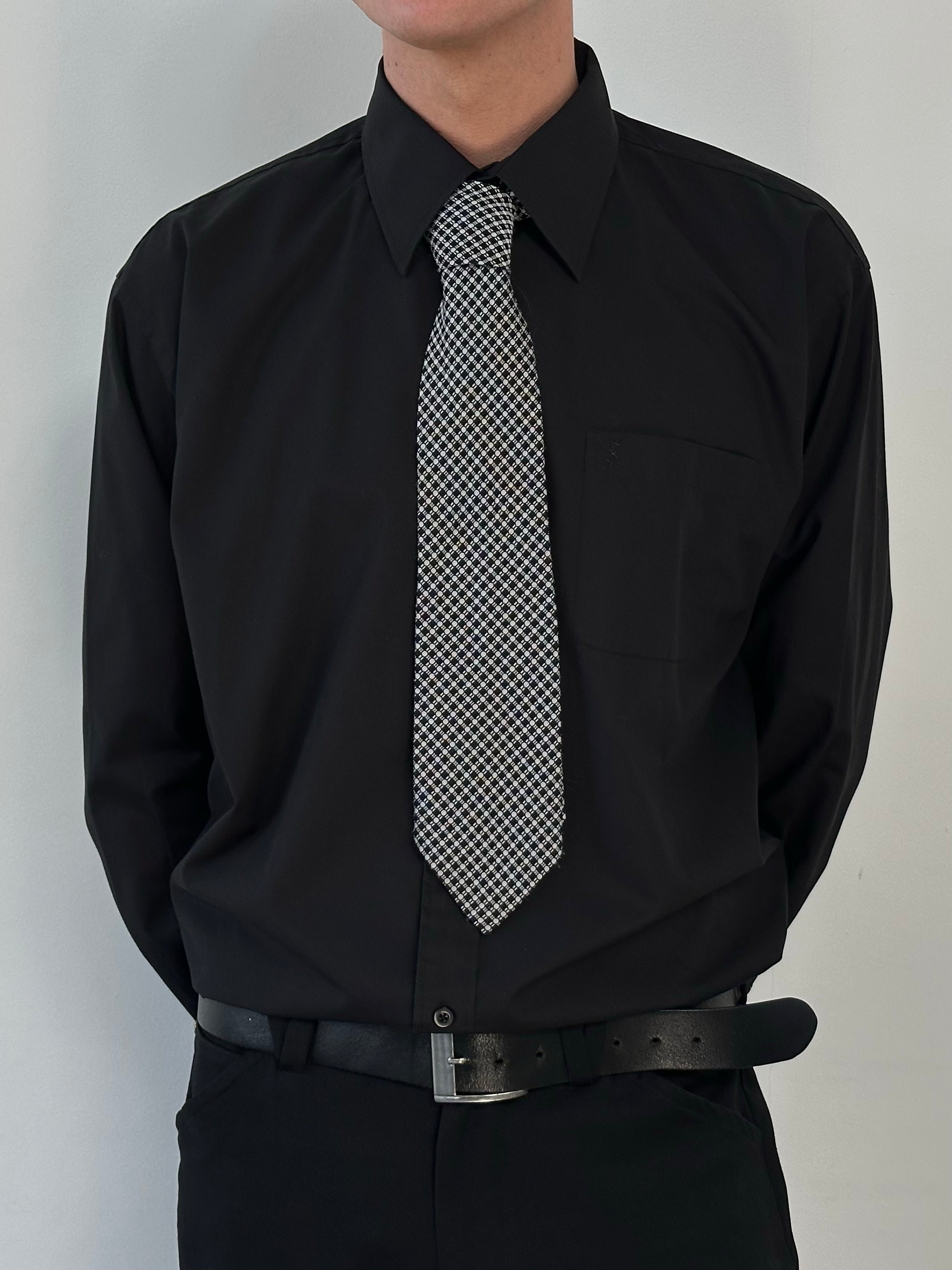 Vintage 1980s Woven Print Tie