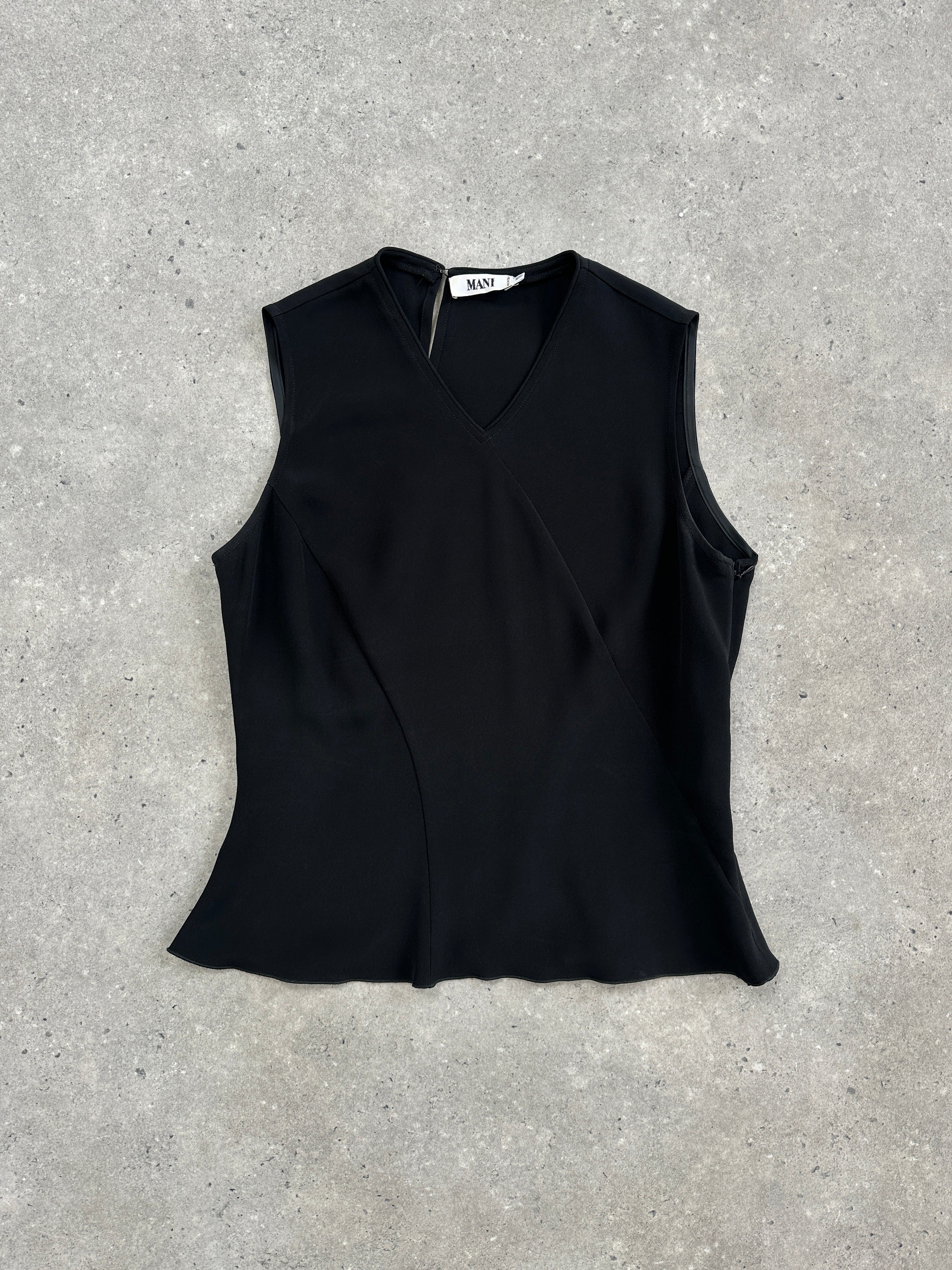 Mani 90s Silk Asymmetric Panel Vest Top - S - SYLK